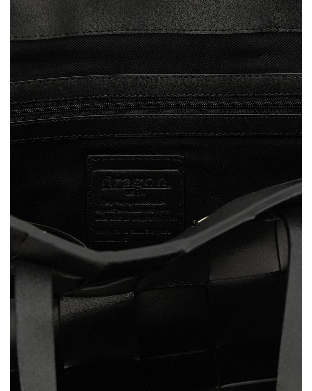 Dragon Diffusion Black Japan Checkerboard Tote Bag