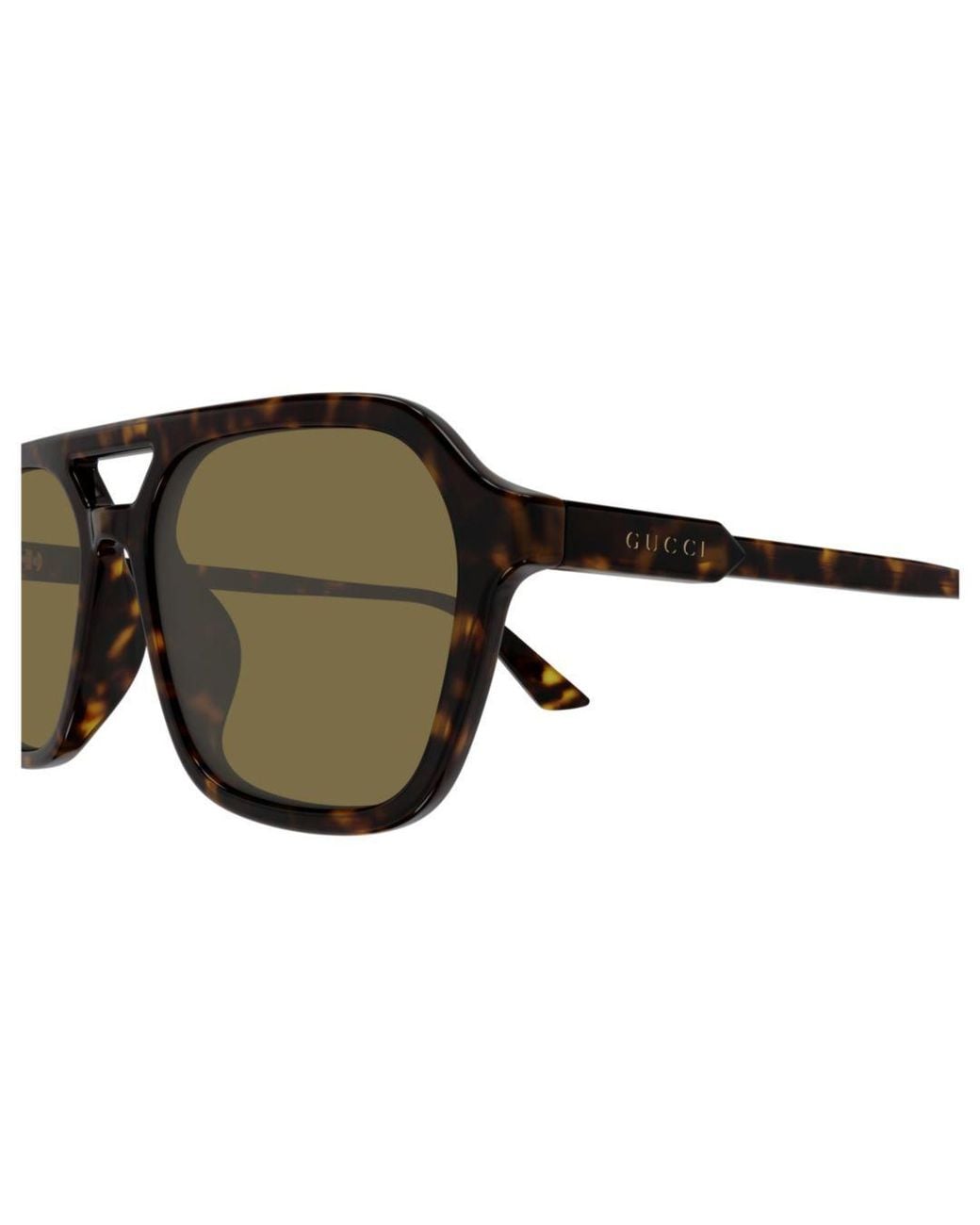 Gucci Green Eyewear Pilot Frame Sunglasses for men