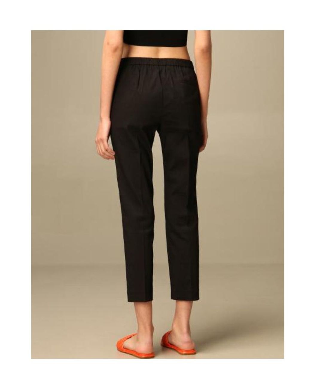 Theory Blue Cropped Tailored Trousers