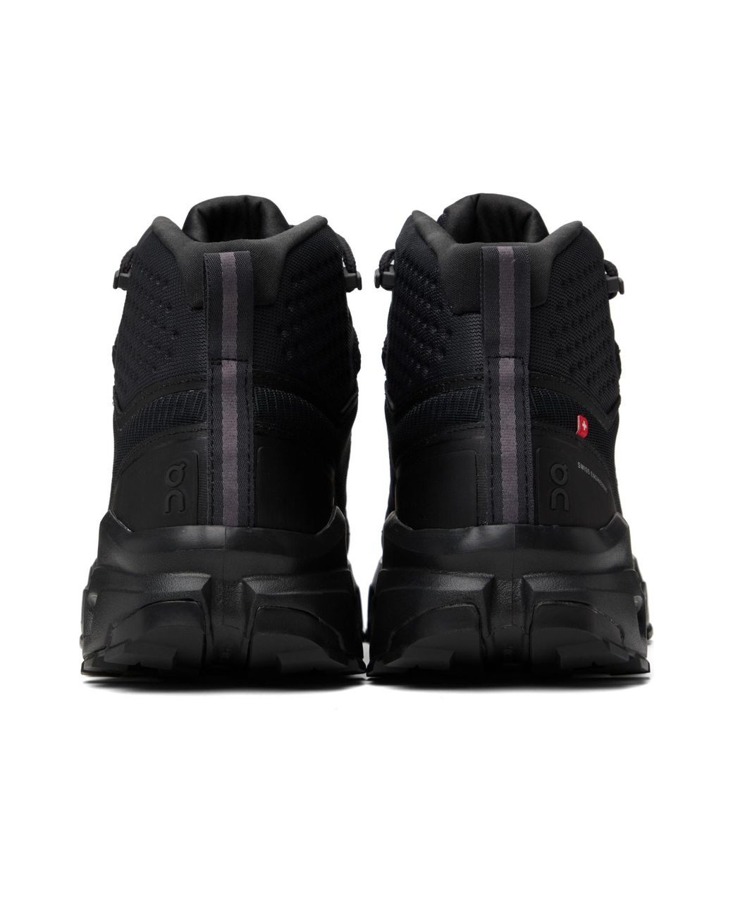 On Shoes Black Cloudrock Mid Wp Sneakers for men