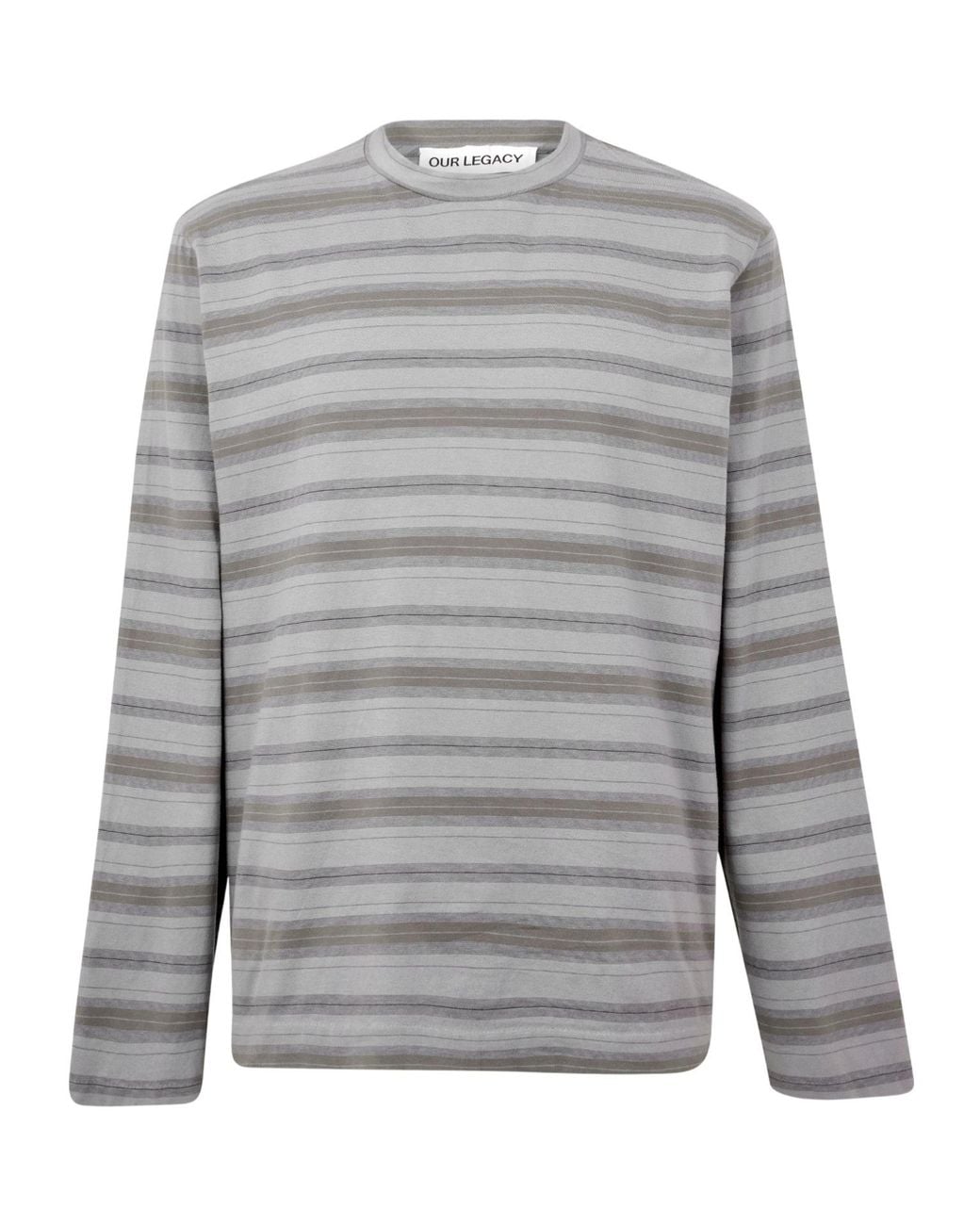 Our Legacy Gray Versatile Long-Sleeved T-Shirt for men