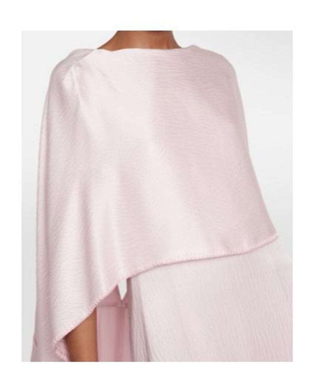 Gabriela Hearst Pink A Satin Shawl-Style Dress