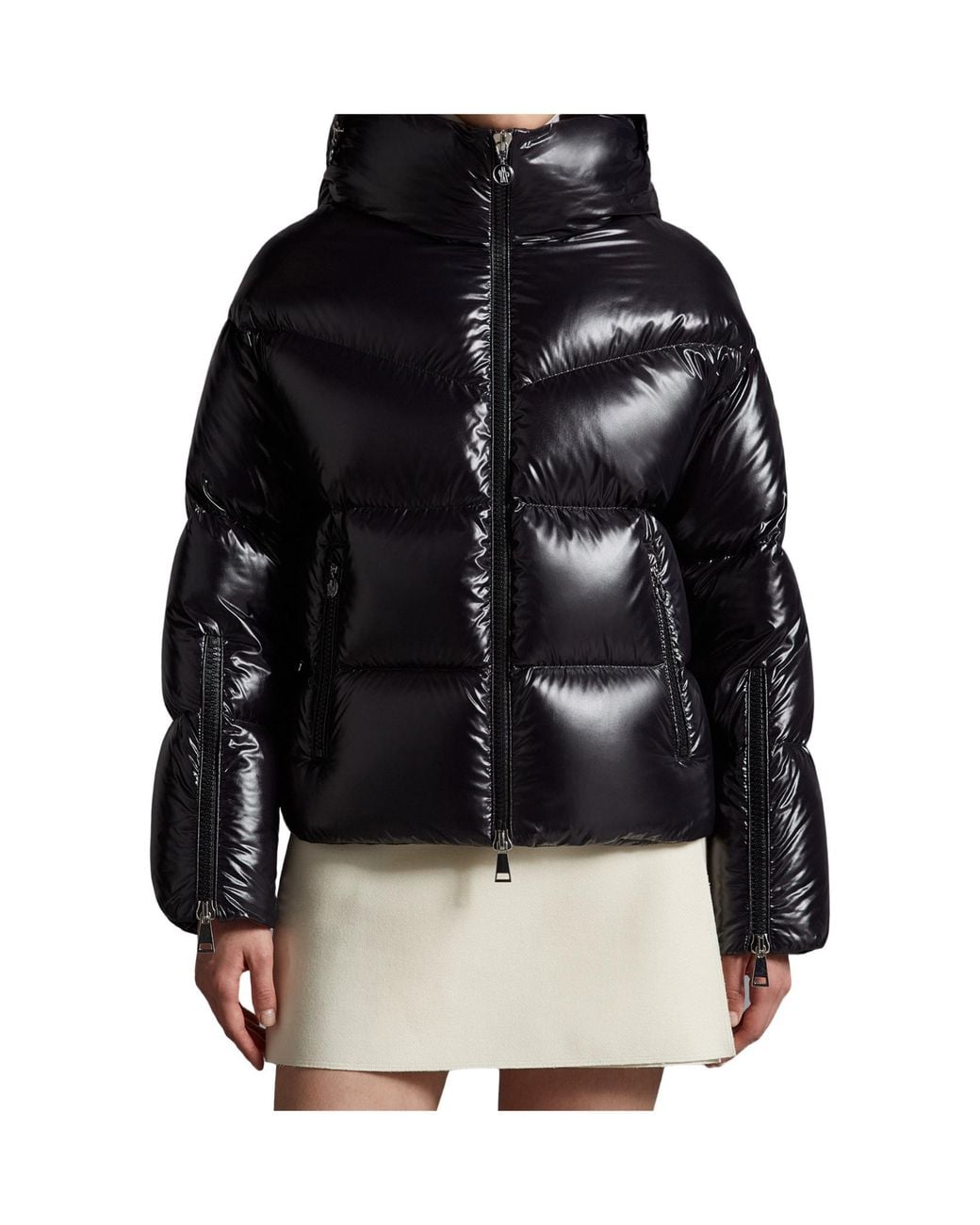 Moncler Black Huppe Padded Hooded Jacket