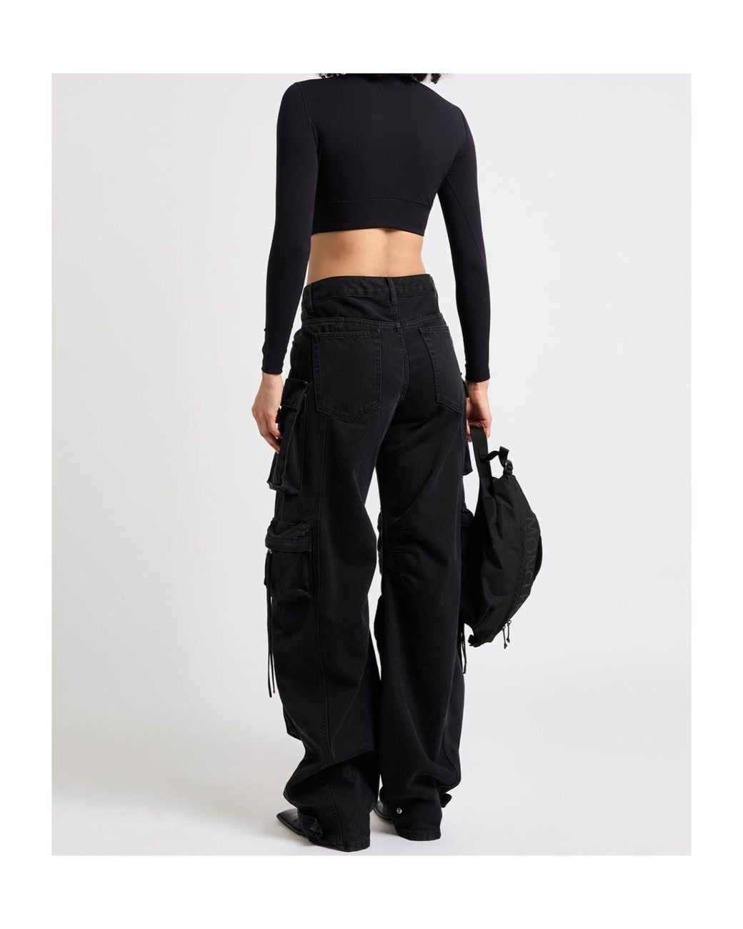 Balenciaga Black Logo Long Sleeve T-Shirt