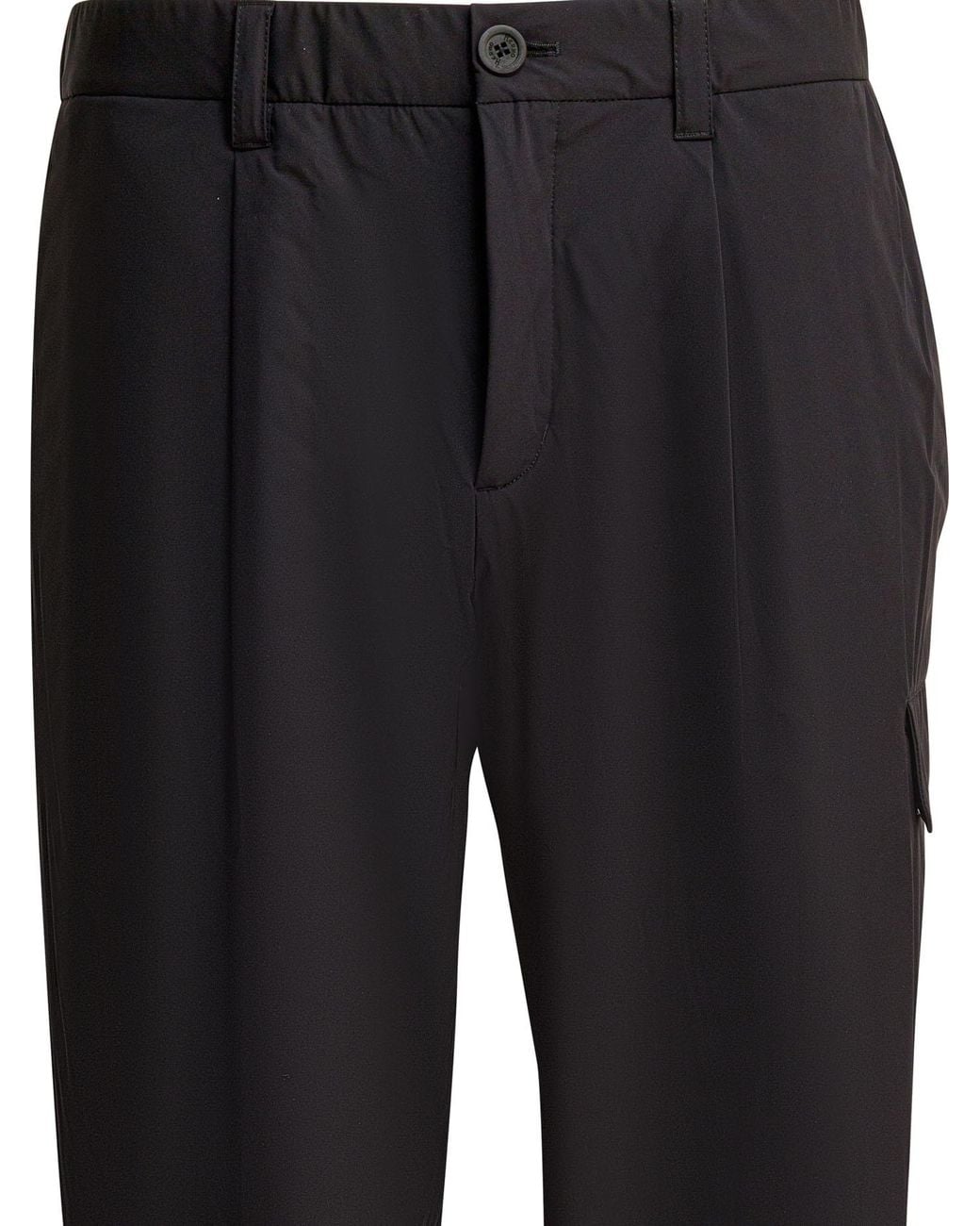 Herno Black Straight-Leg Trousers for men