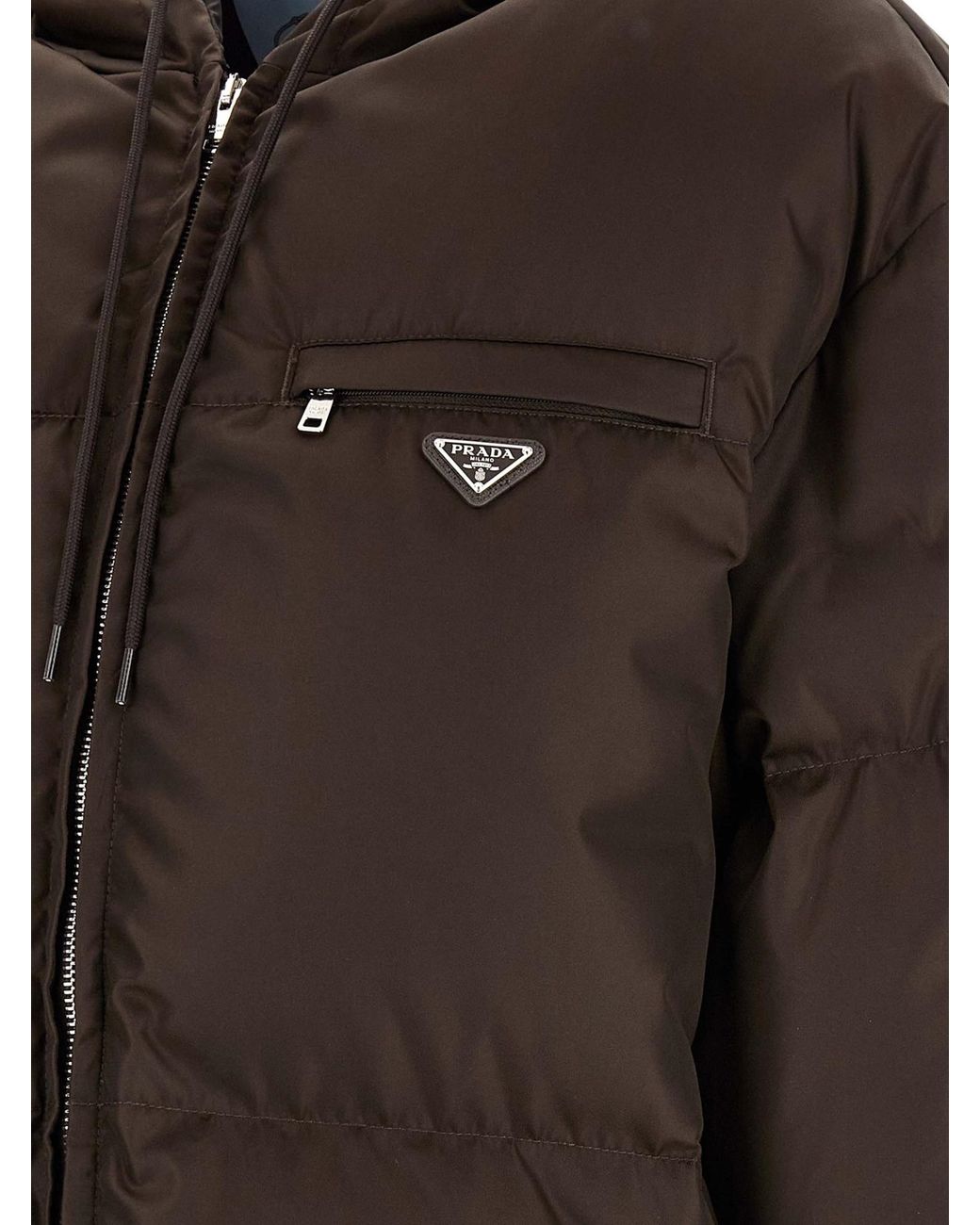 Prada Brown Re-nylon Down Jacket