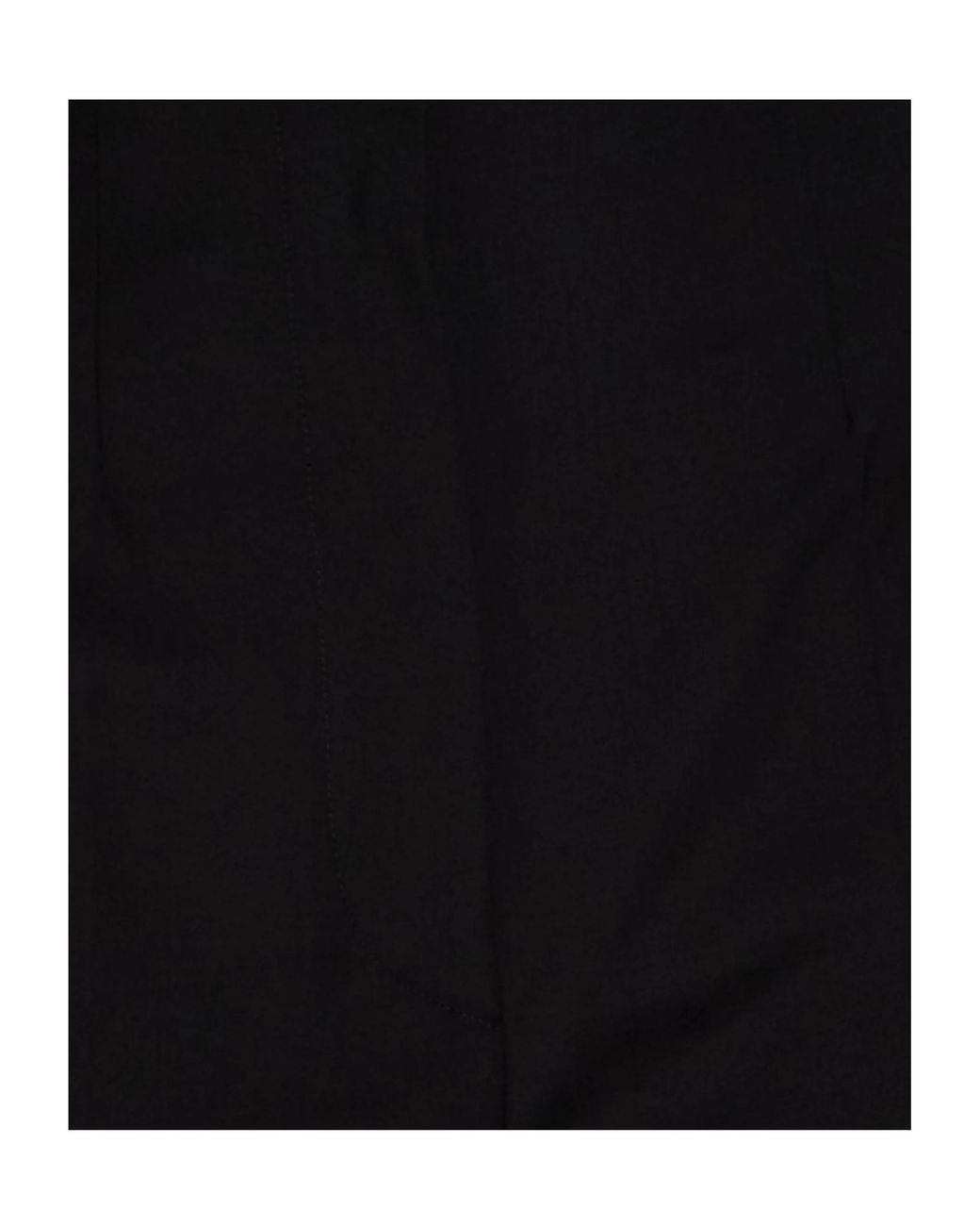 Sportmax Black Minimal Wool Flared Trousers