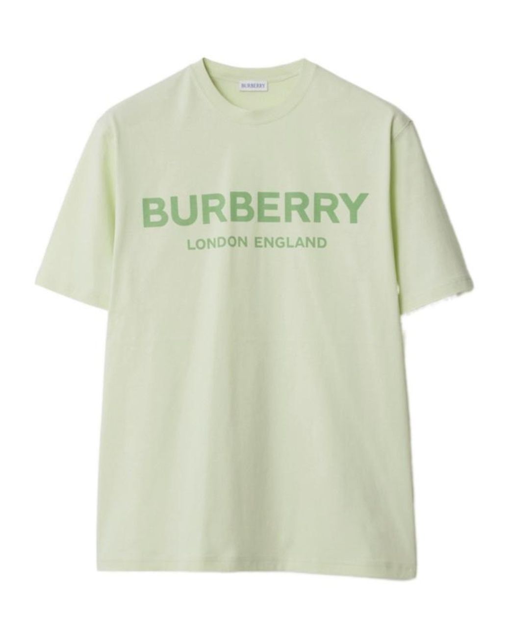 Burberry Green Round Neck T-Shirt for men