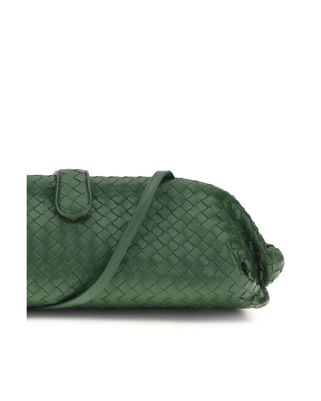Bottega Veneta Green Woven Shoulder Bag