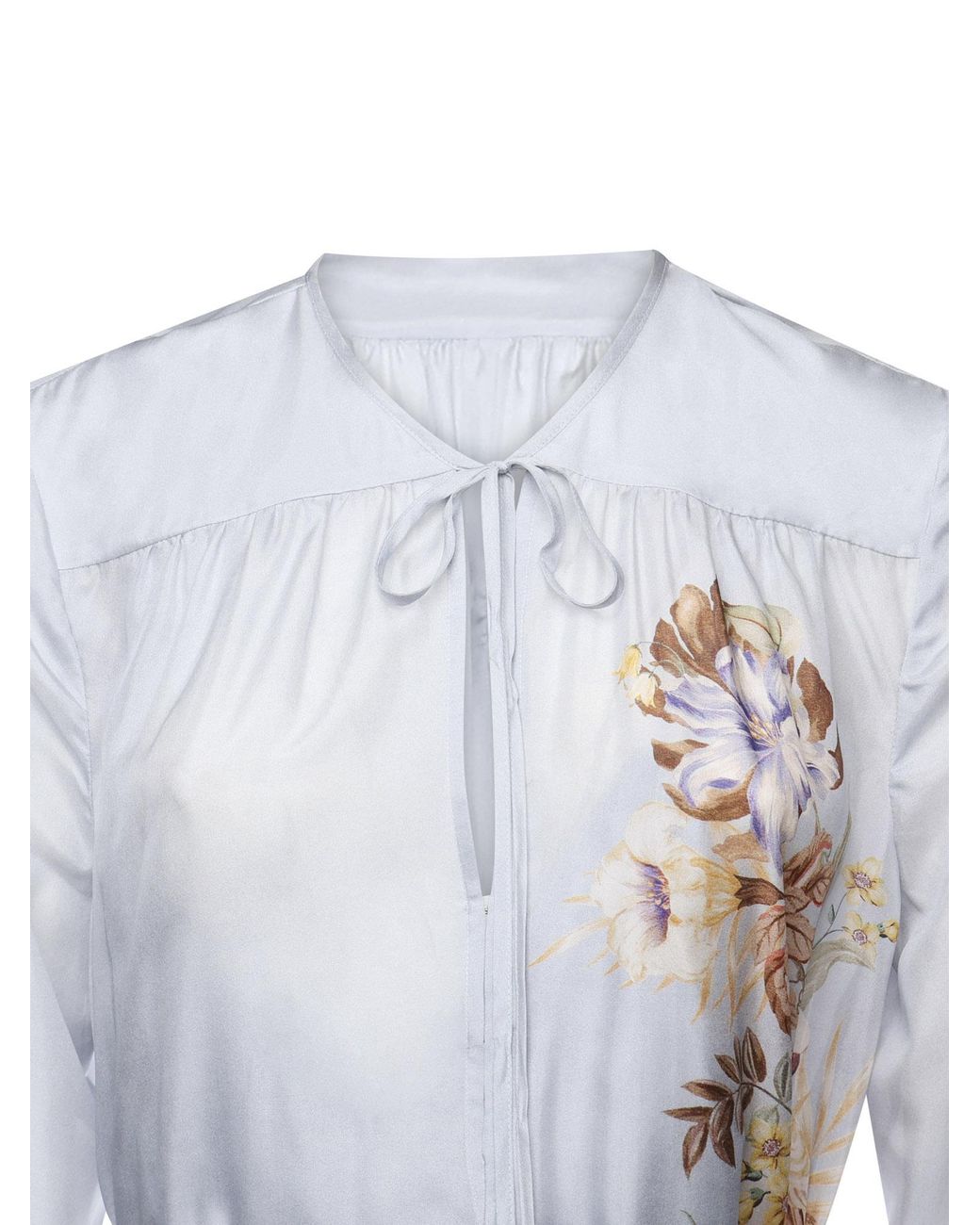 Zimmermann White Coco Neck-Tie Maxi Dress
