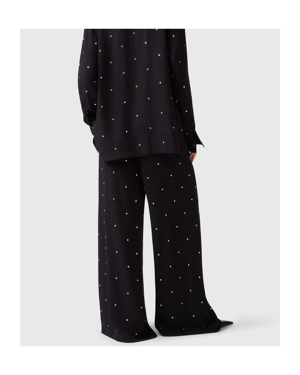 Stella McCartney Black Drawstring Casual Pants