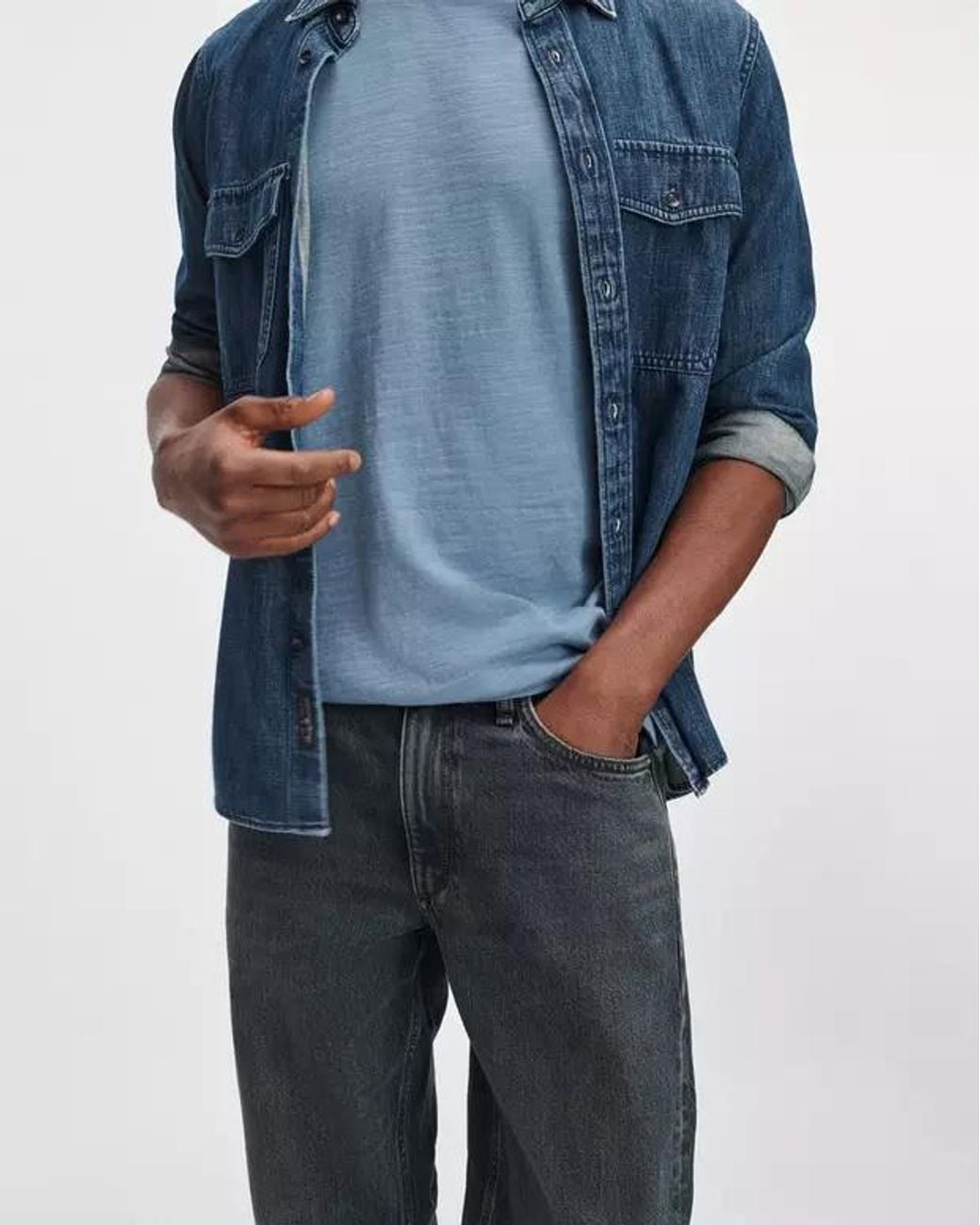Rag & Bone Blue Straight-Leg Jeans for men