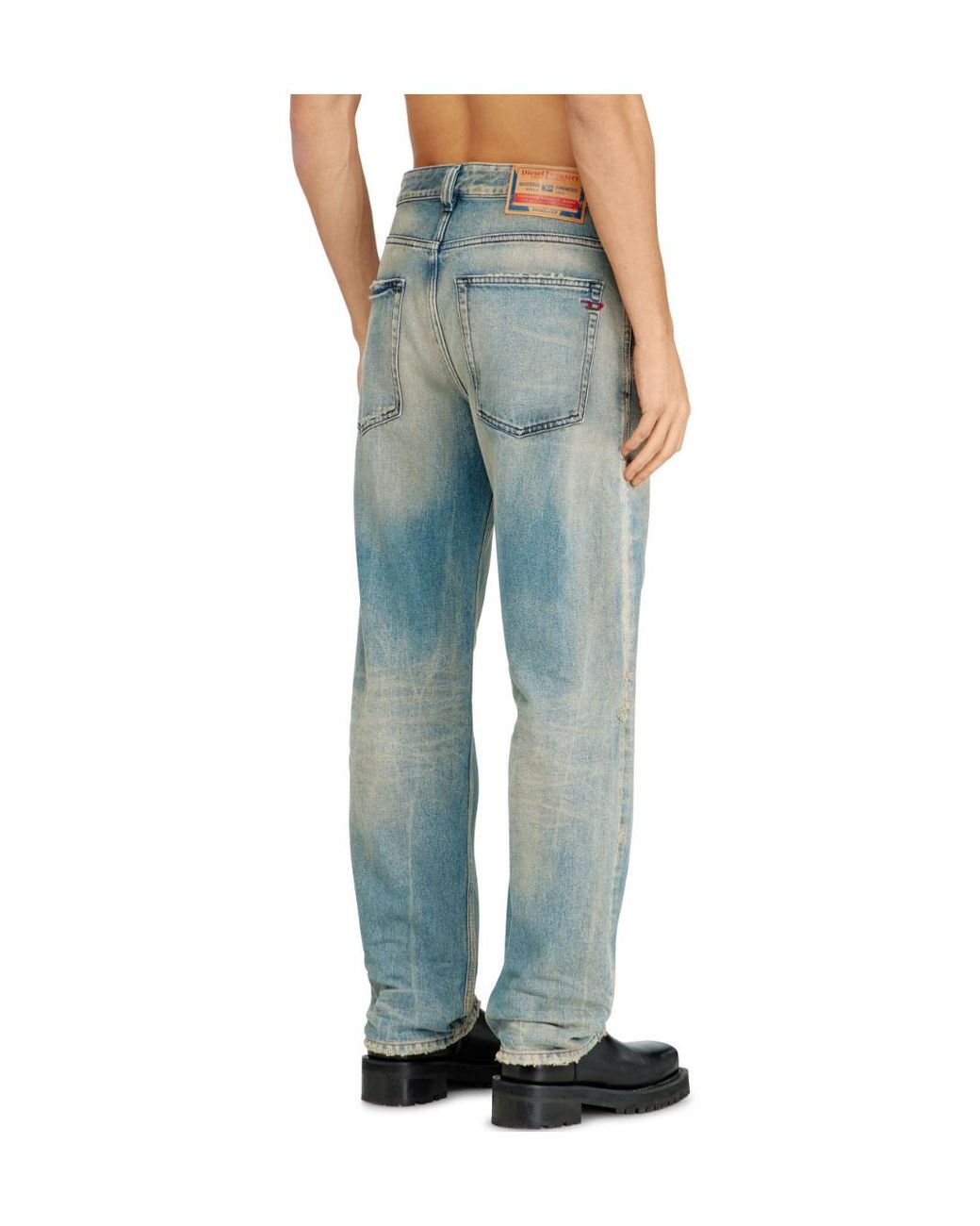 DIESEL Blue Regular Fit Tapered Jeans for men