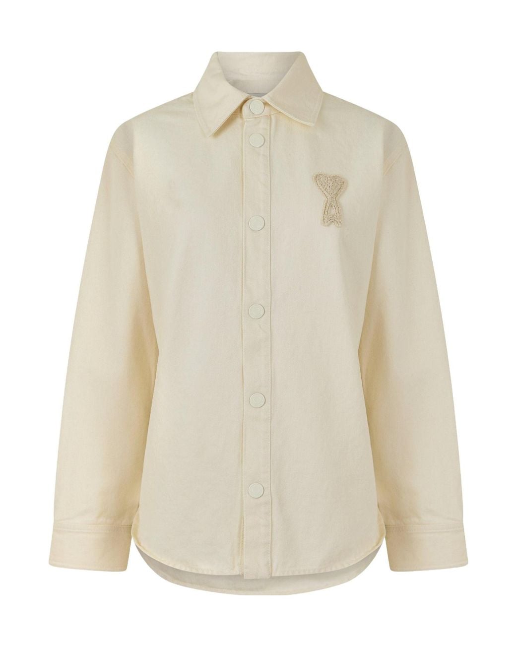 AMI White Versatile Long Sleeve Shirt