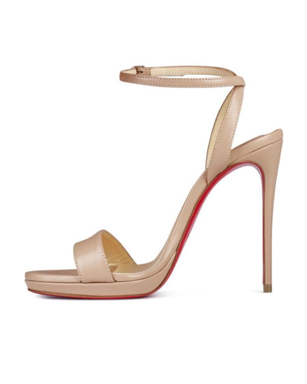 Christian Louboutin White High-Heeled Sandals
