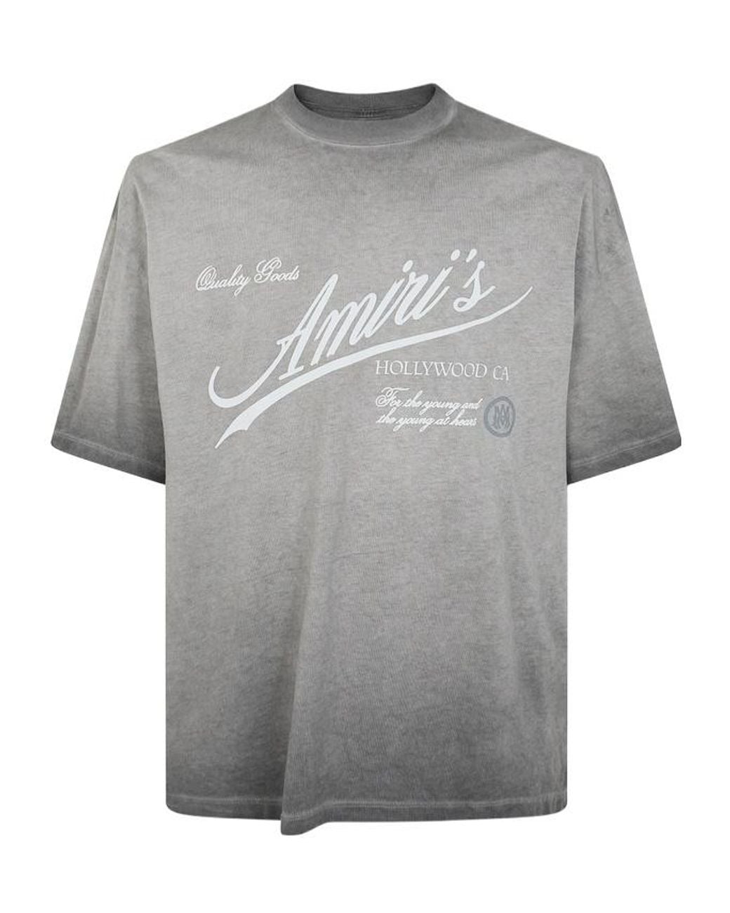 Amiri Gray Quality Goods Oversized T-Shirt for men