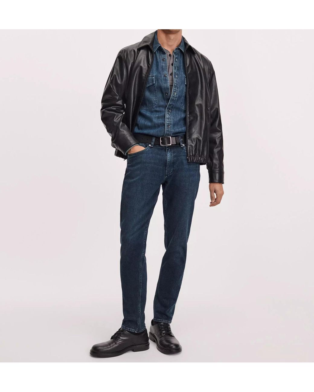 Rag & Bone Blue Belt Loop Jeans for men
