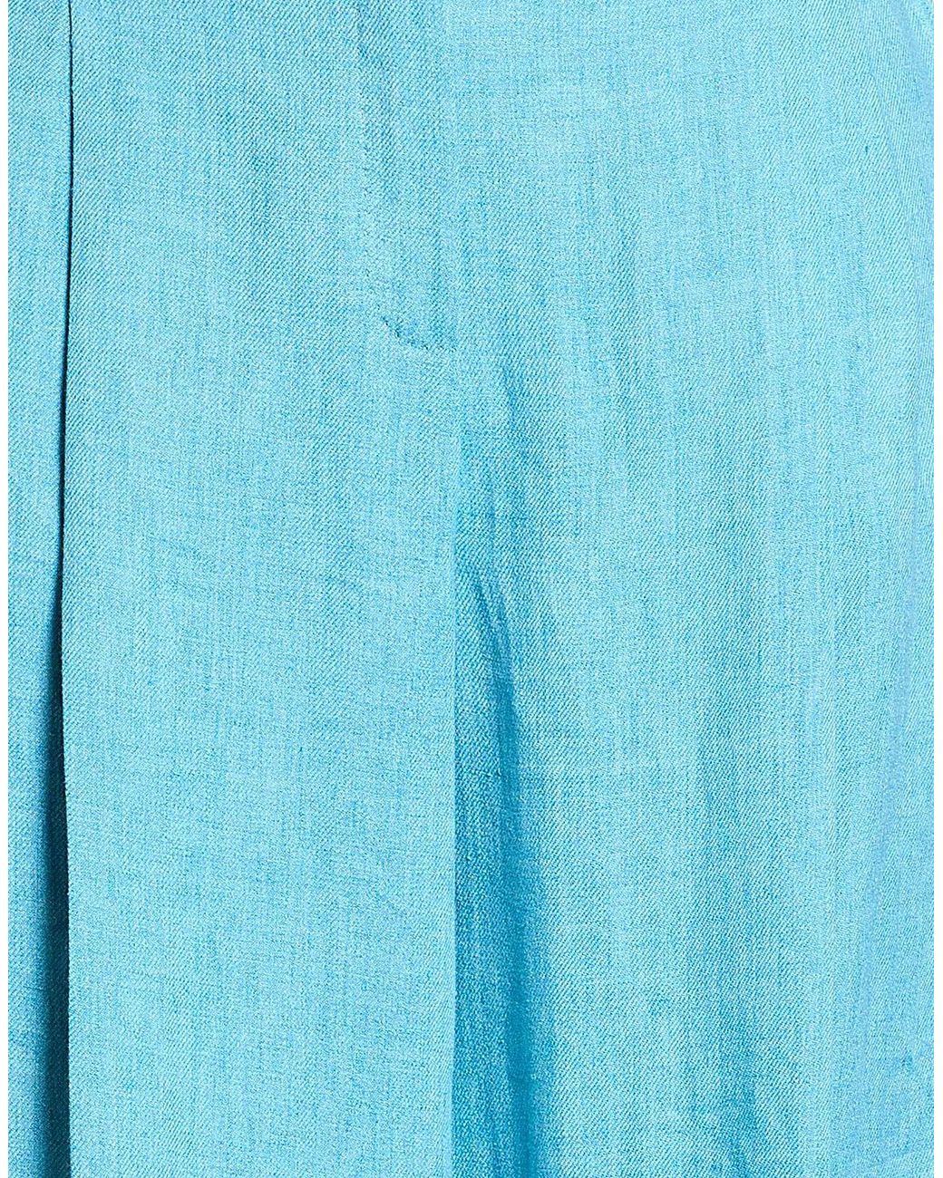 Max Mara Blue Casual Loose Straight-Leg Pants