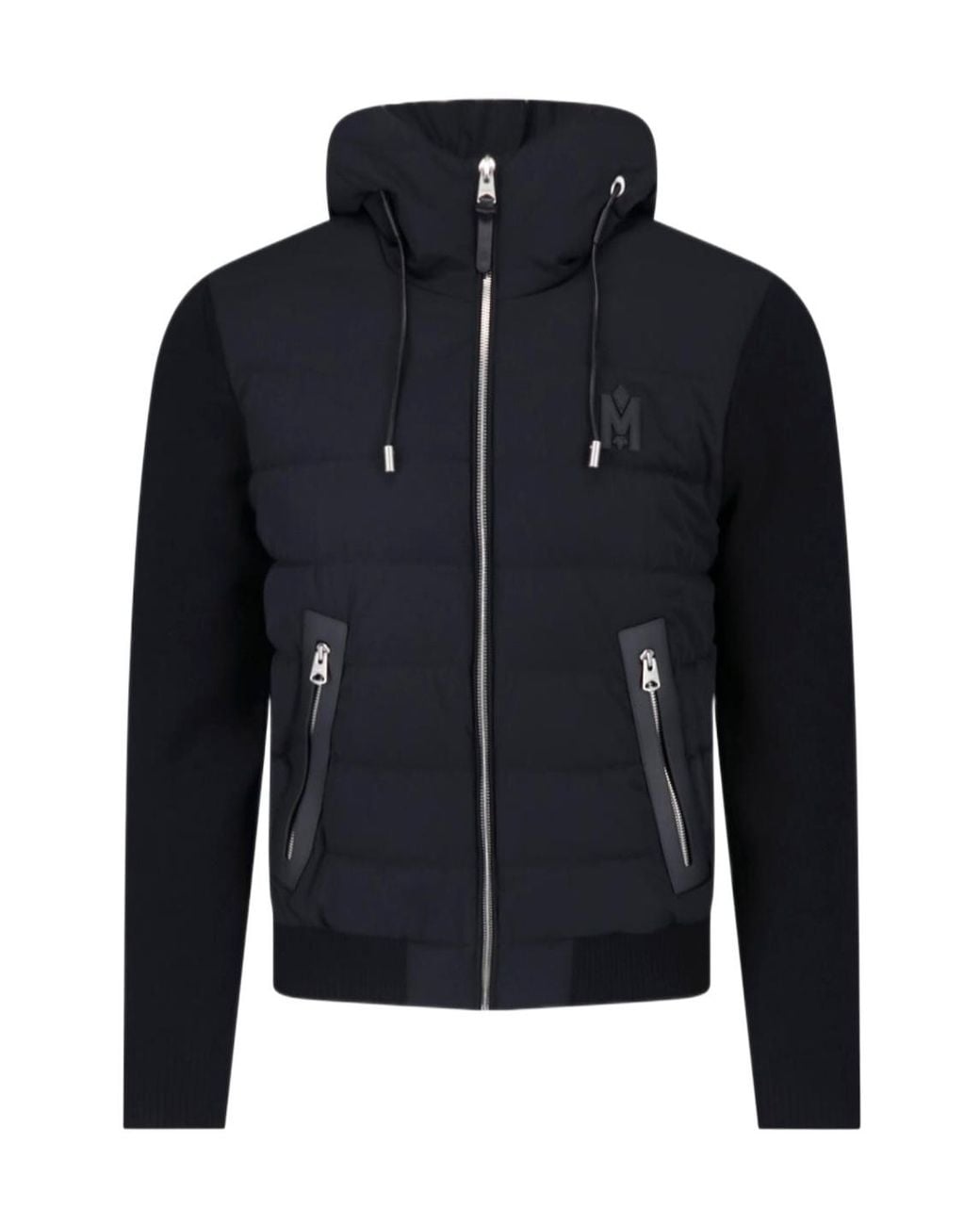 Mackage Blue Andrew Quilted Hooded Jacket for men