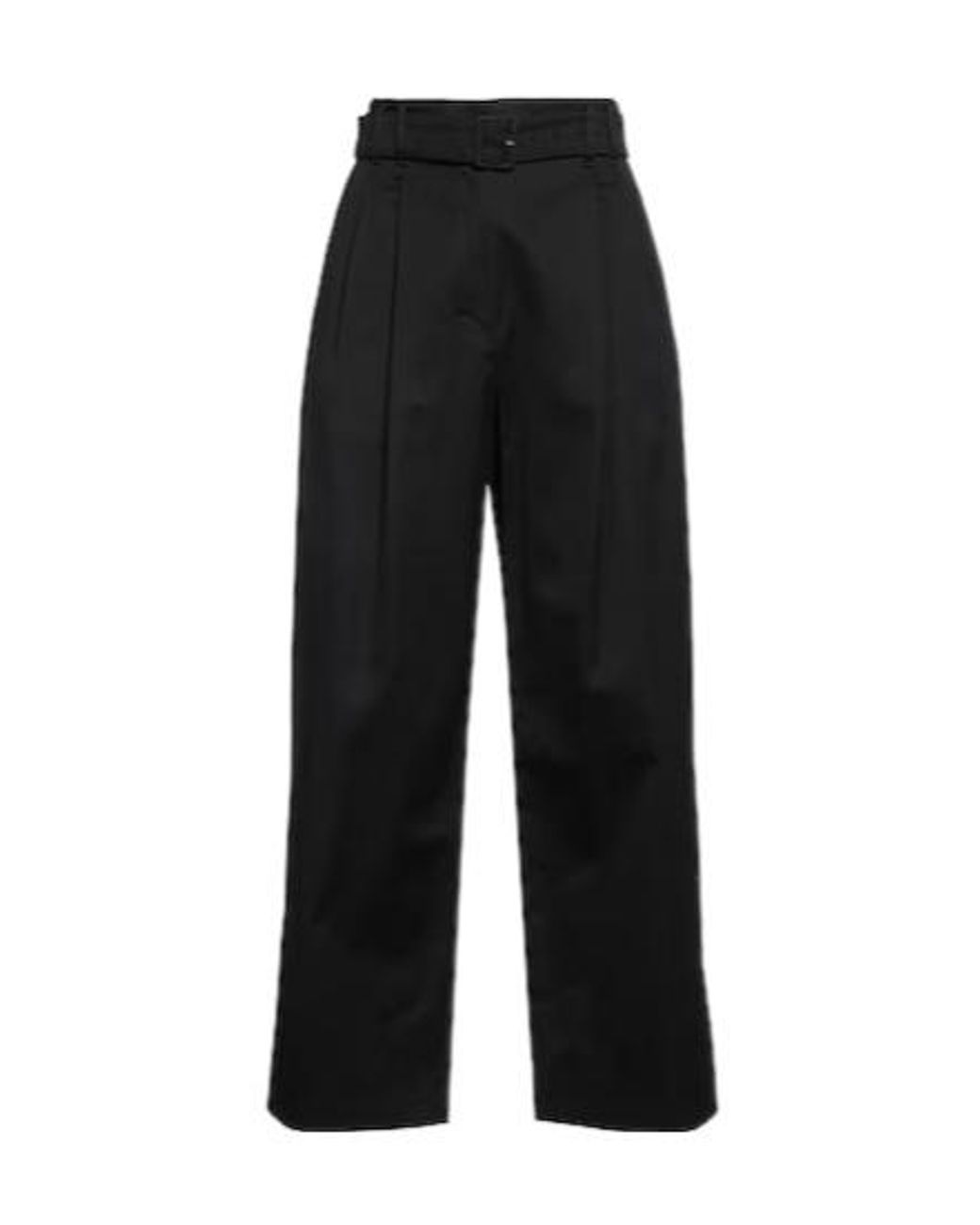 Max Mara Black Simple Wide-Leg Pants