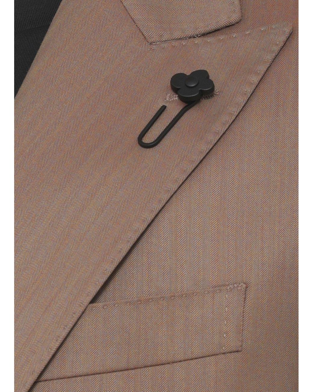 Lardini Brown Single-Breasted Tailored Suit for men