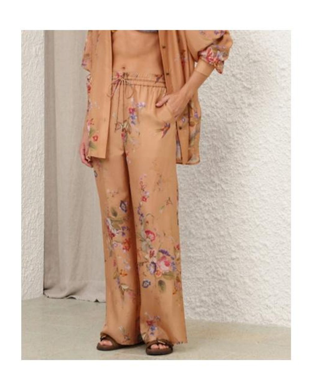 Zimmermann Brown Patience Relaxed Pants