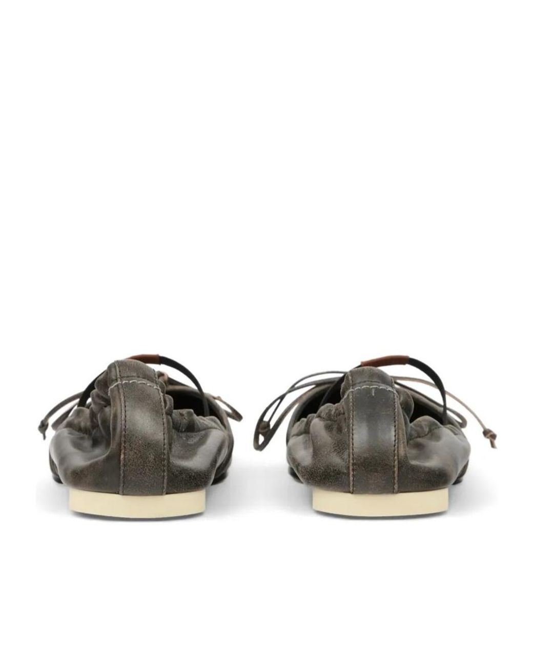 MM6 by Maison Margiela Multicolor Elastic Strap Ballet Flats