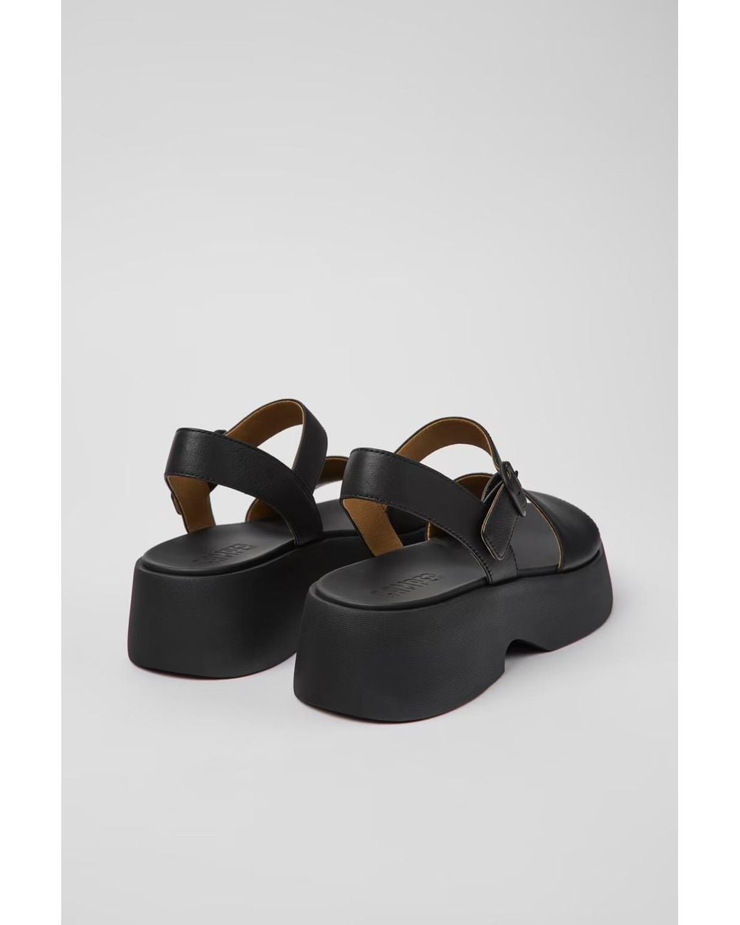 Camper Black Tasha 55Mm Leather Sandals