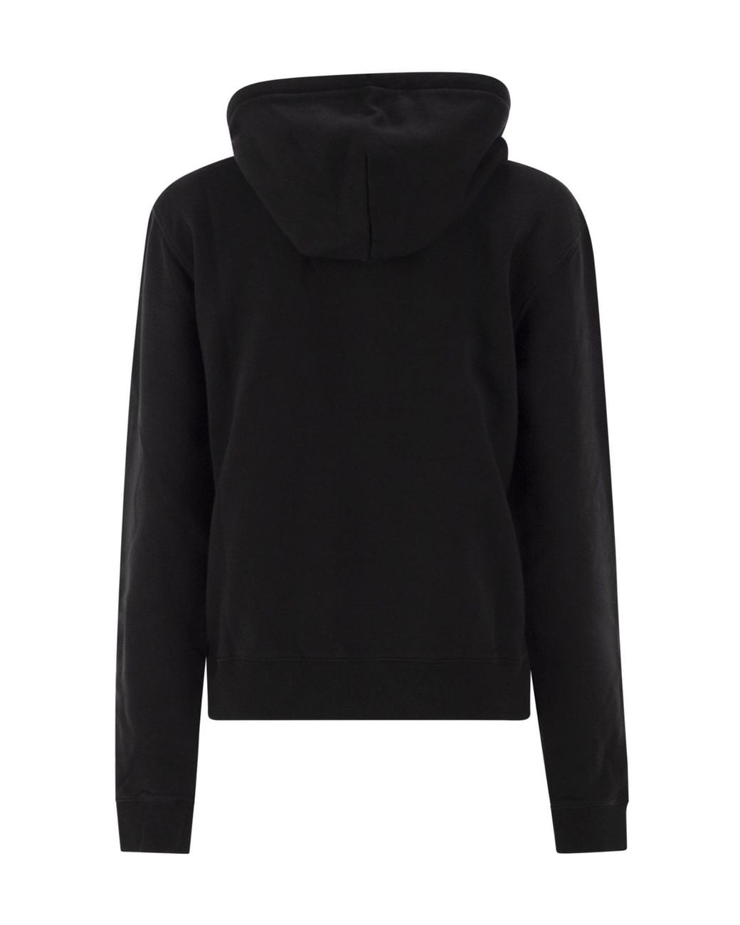 Mc2 Saint Barth Black Virginia Animal Logo Hoodie