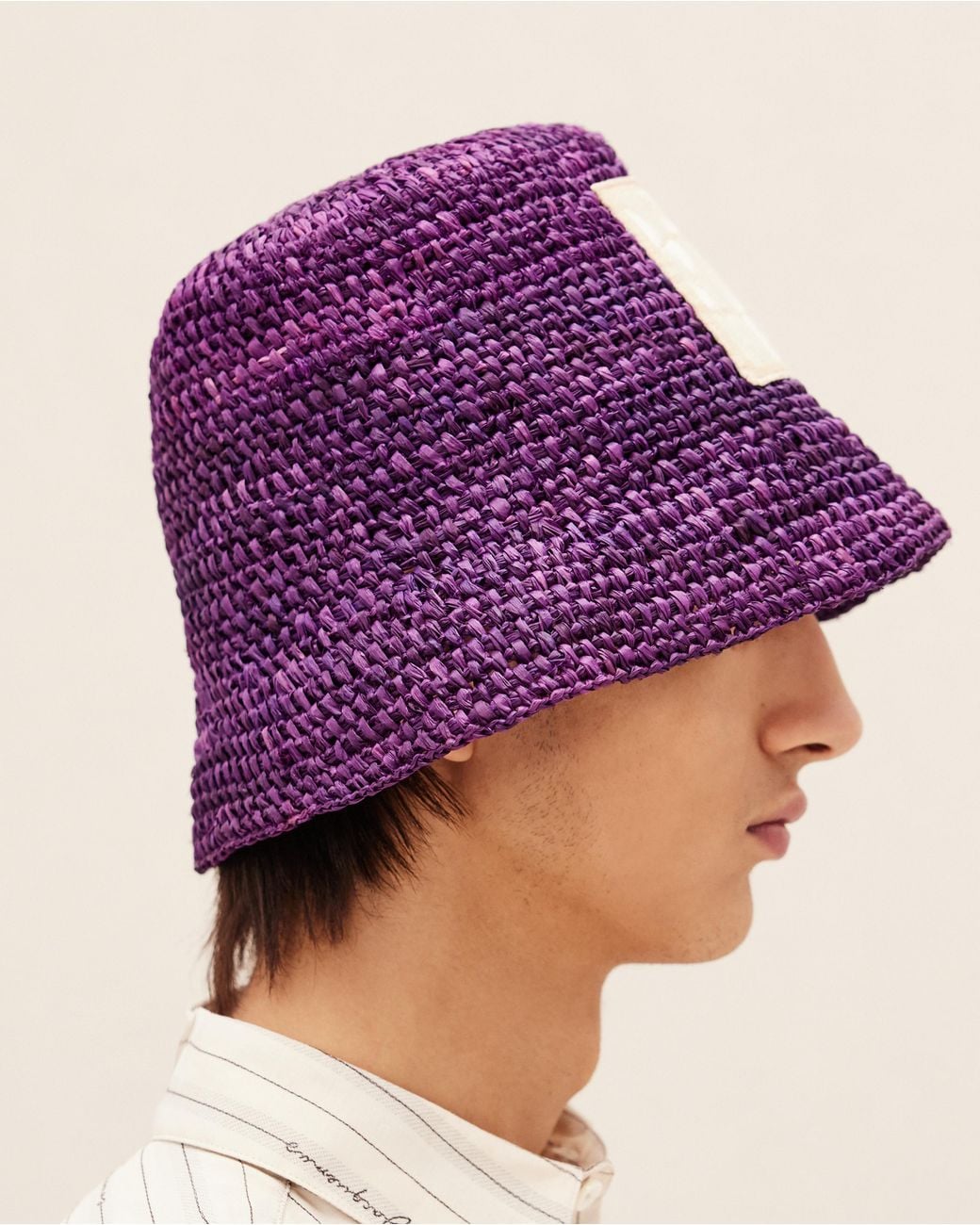 Jacquemus Purple Le Bob Ficiu Bucket Hat for men