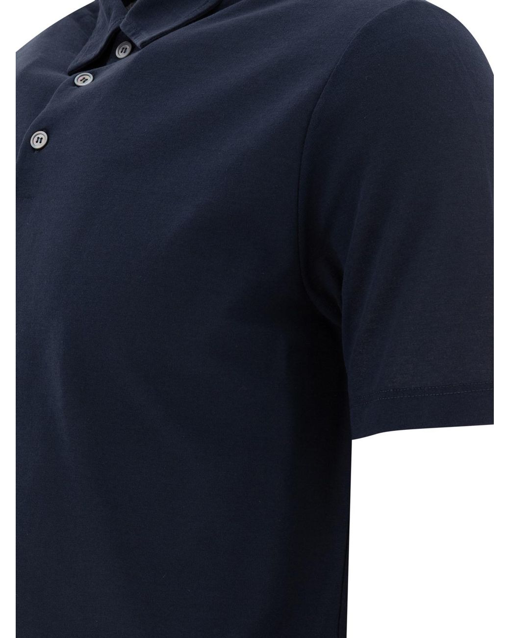Zanone Blue Classic Polo Shirt for men