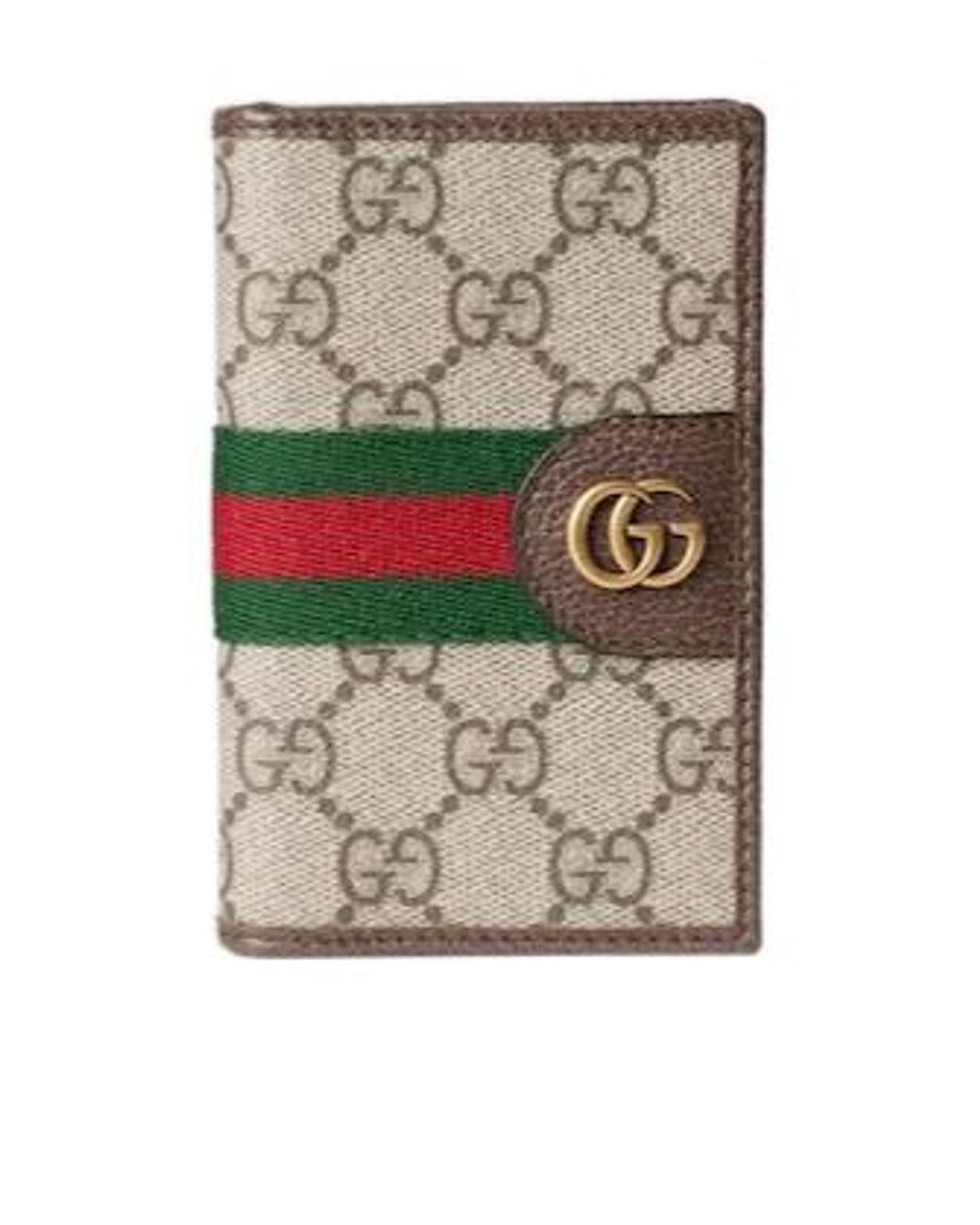 Gucci Gray Ophidia Long Card Case for men