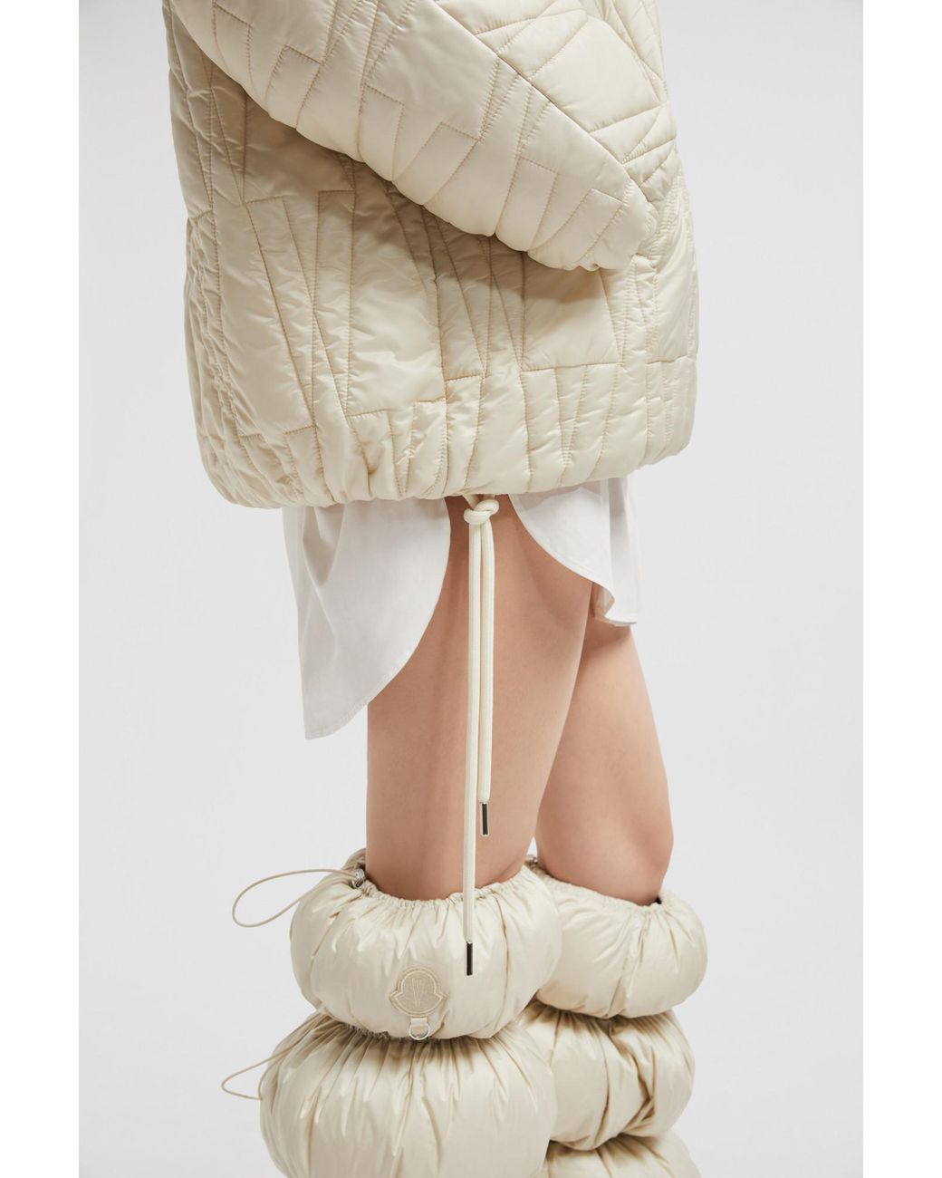 Moncler White Genius Hooded Convertible Down Jacket