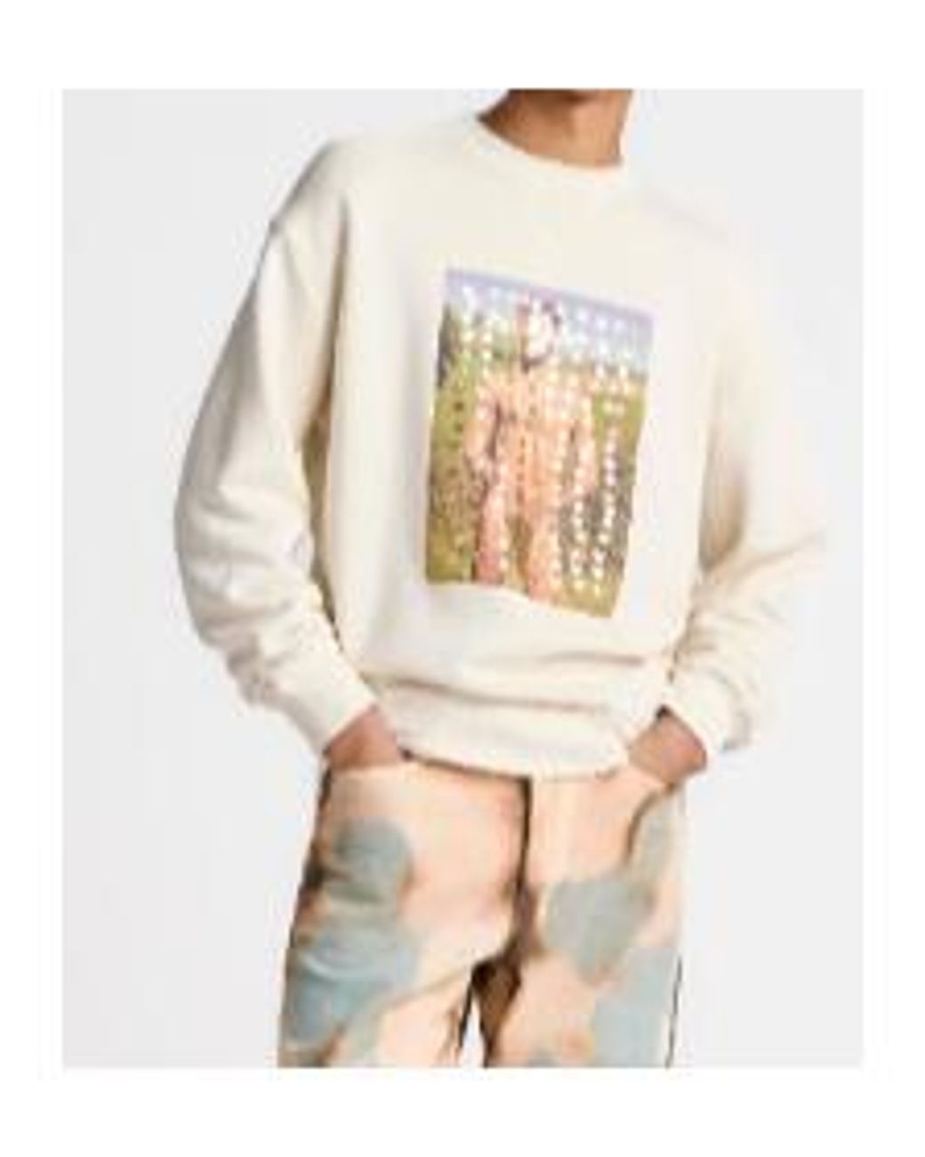 J.W. Anderson White Jw Anderson Star Printed Sweatshirt for men