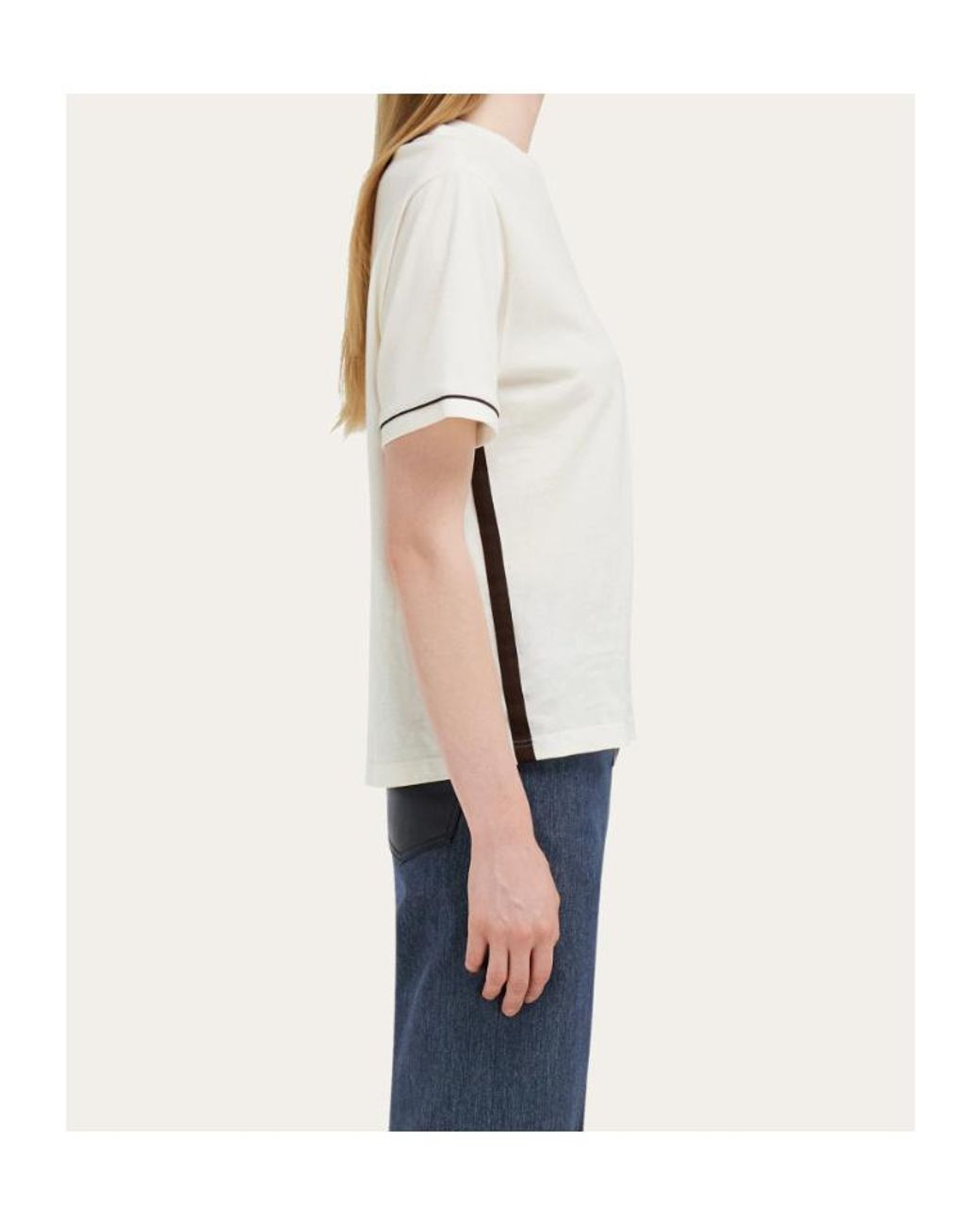 Ferragamo White Ferragamo Gancini T-Shirt