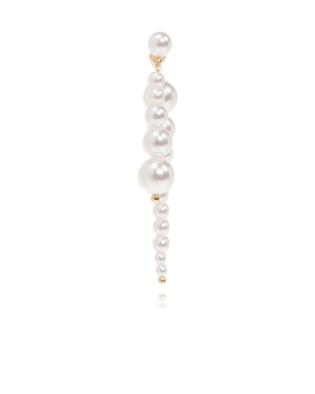 Cult Gaia White Loreli Embellished Earrings