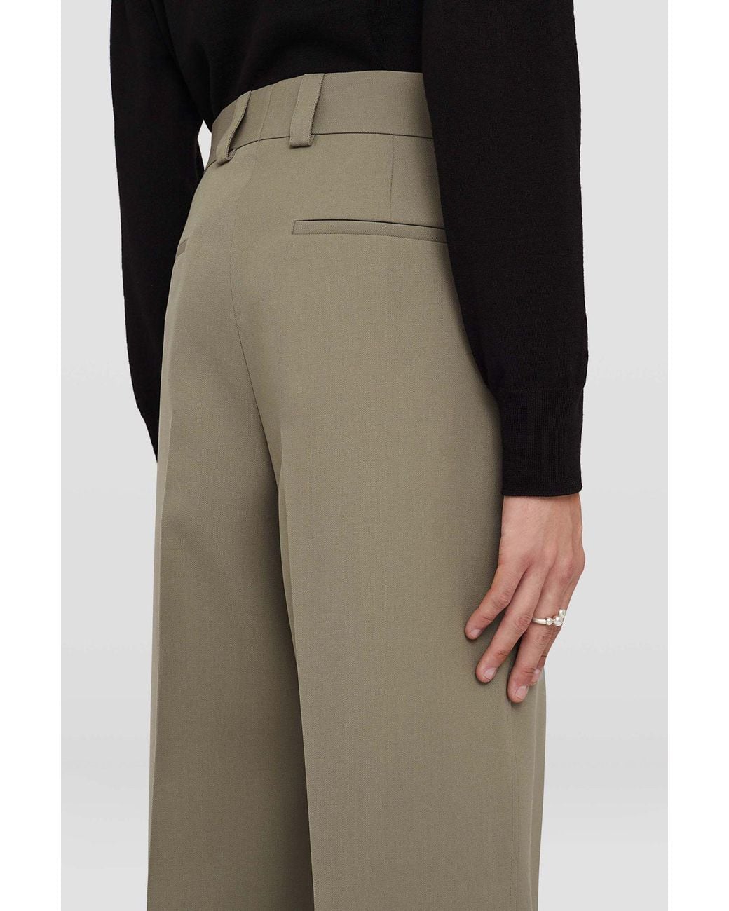 Jil Sander Gray Straight-Leg Tailored Trousers for men