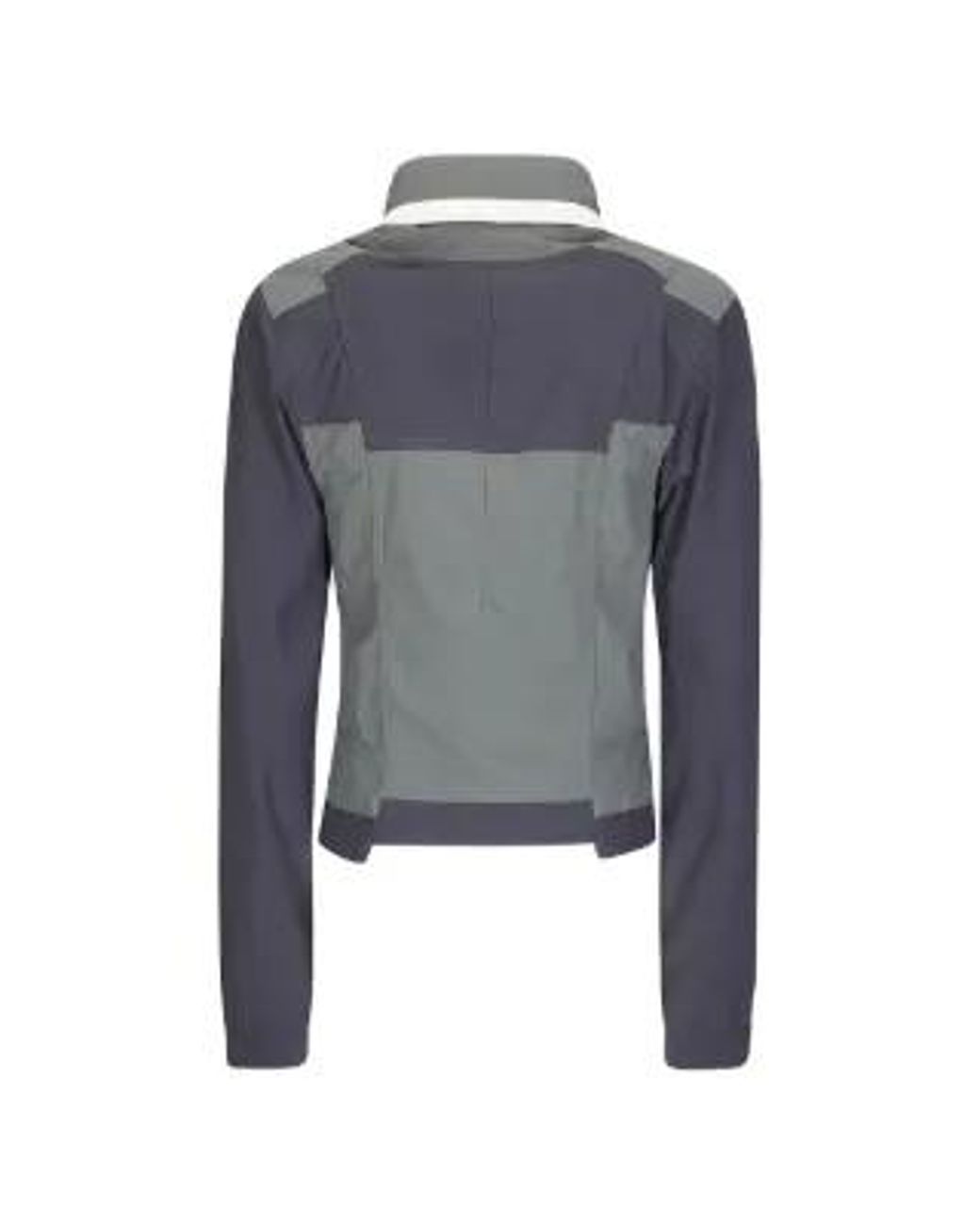 Martine Rose Blue Panelled Logo-Patch Jacket