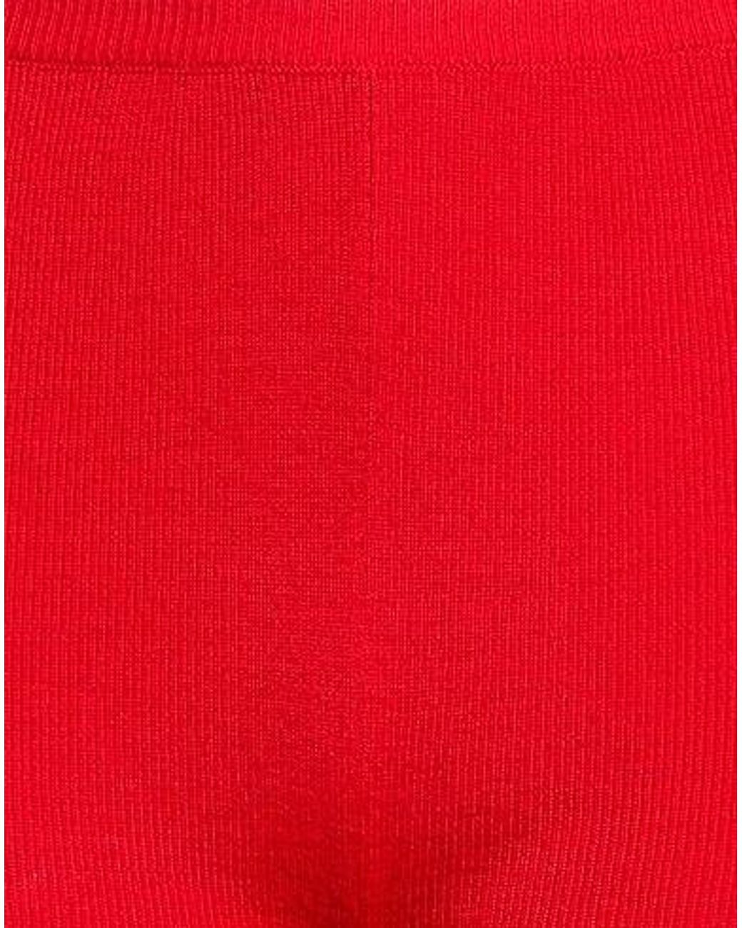 MM6 by Maison Margiela Red Solid Color Knit Leggings
