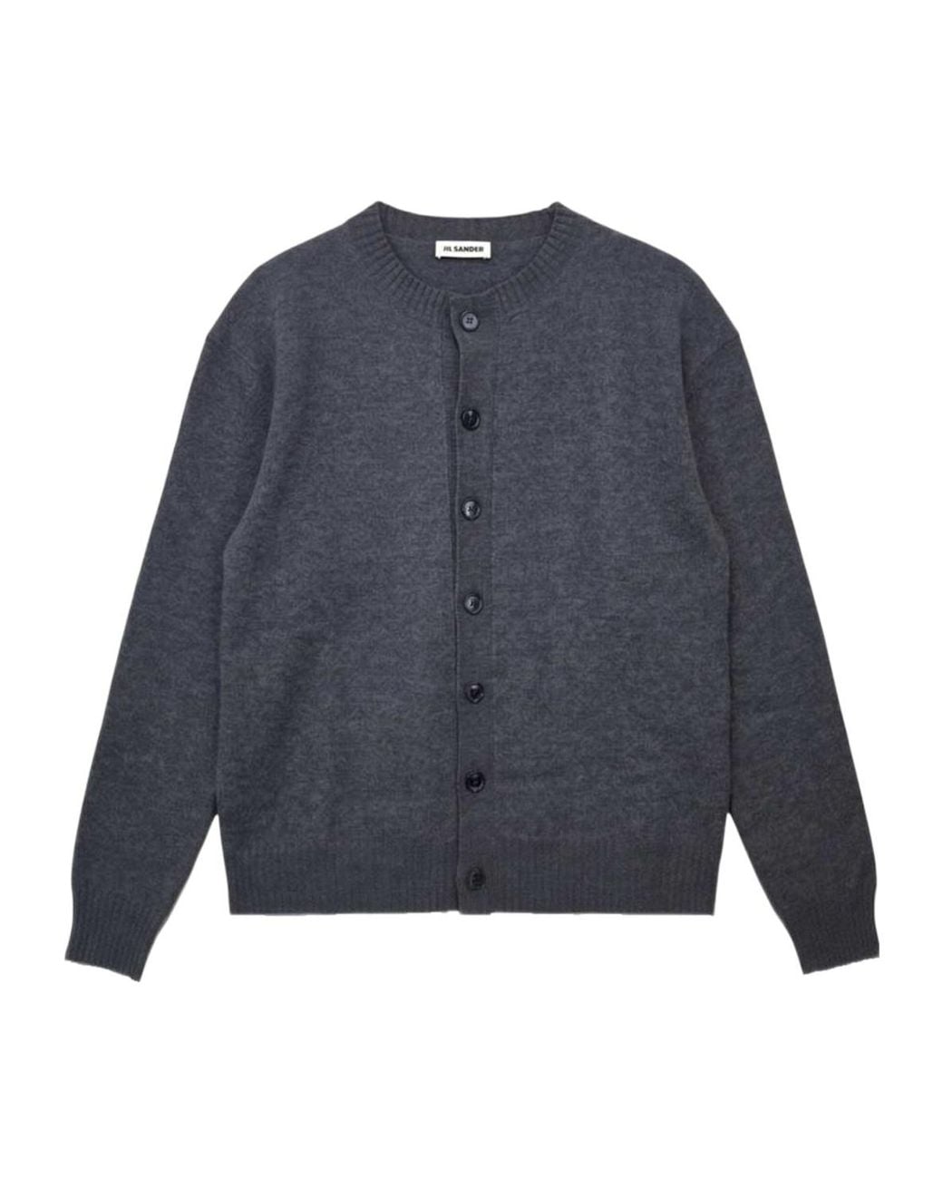 Jil Sander Blue Long-Sleeved Cardigan for men