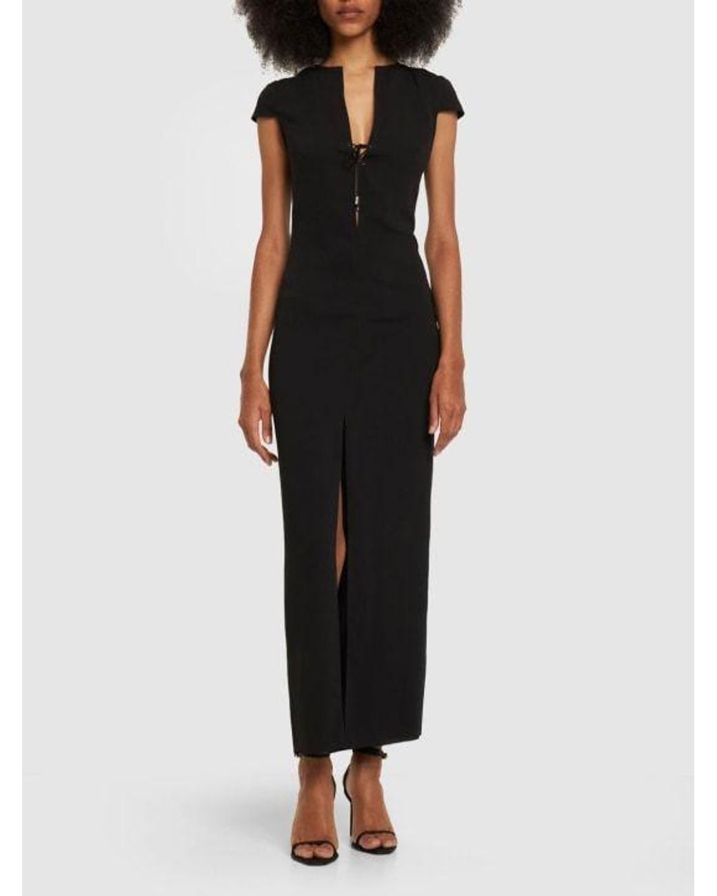 16Arlington Black Strapless Dress With Split Waistband