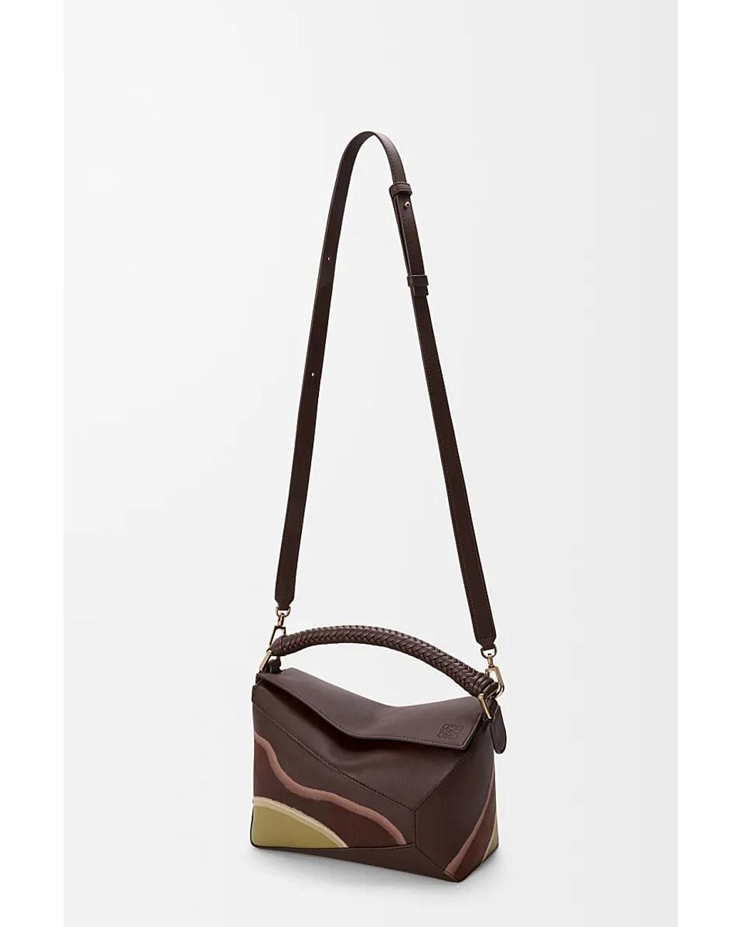 Loewe Brown Small Puzzle Edge Bag