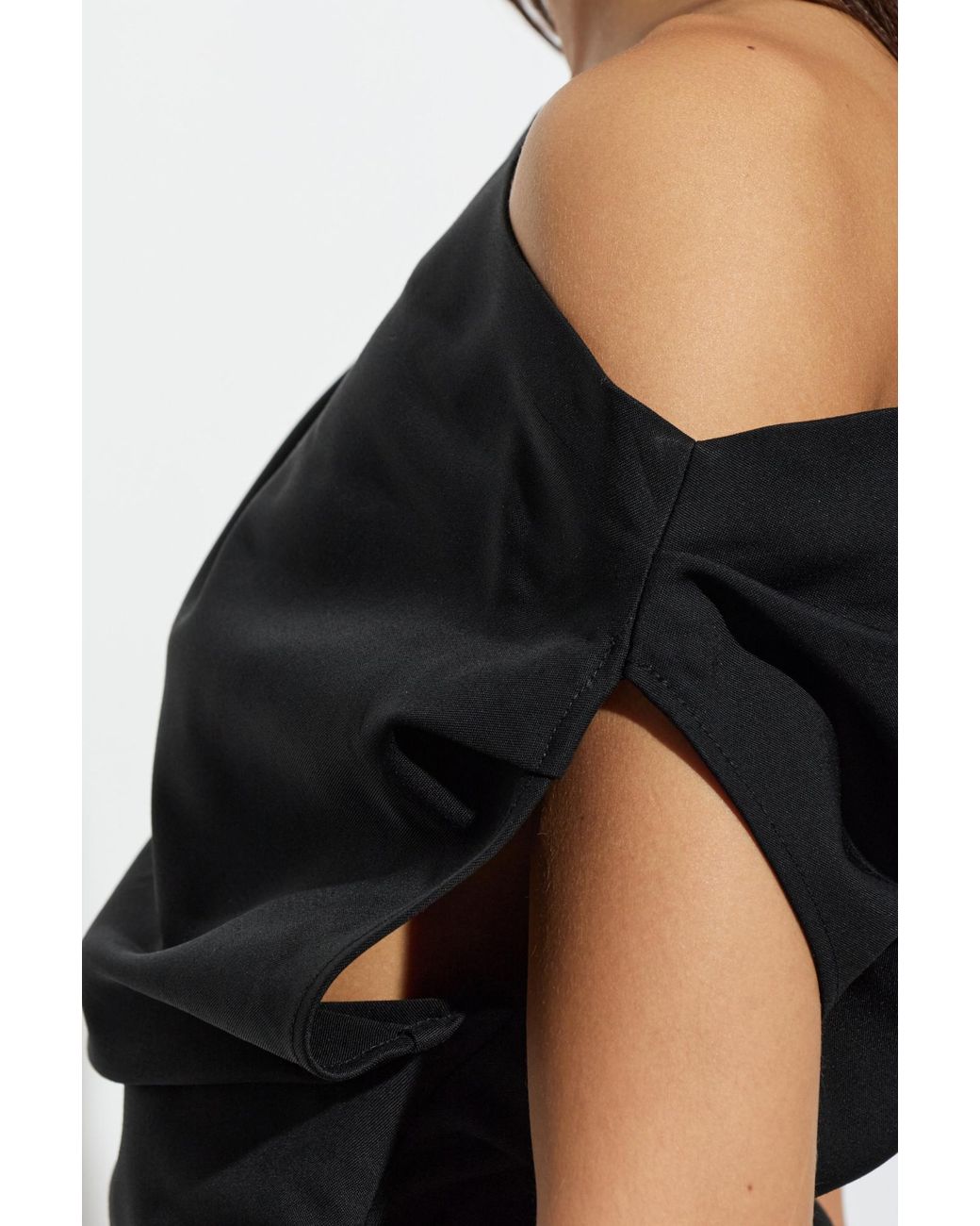 Rohe Black Off-Shoulder Top