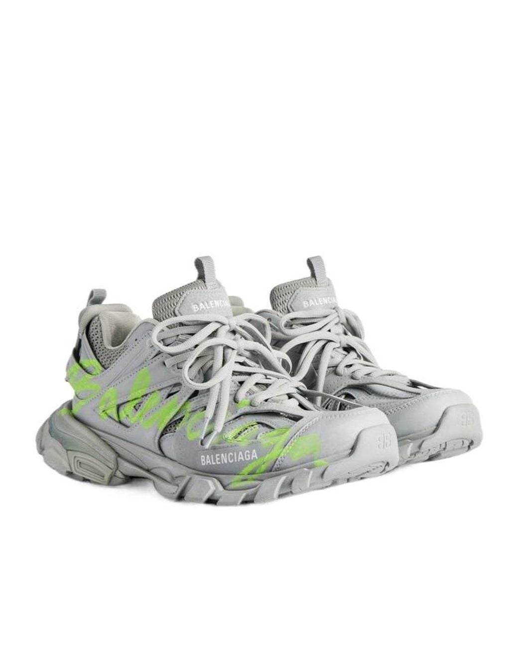 Balenciaga Green Sneakers Track Polyurethane Trainers for men