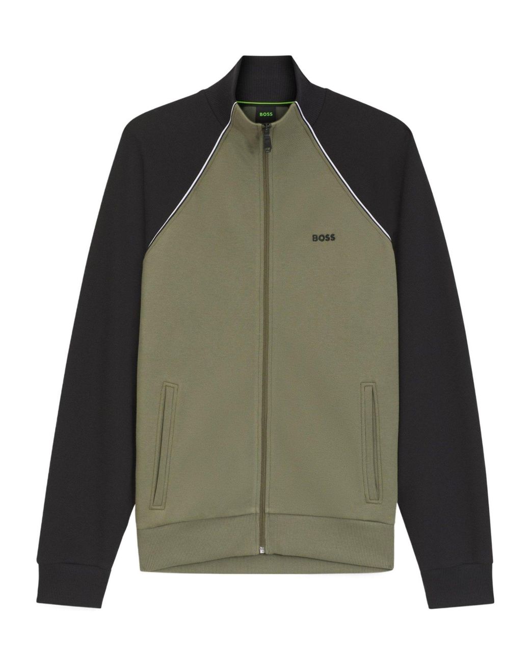 Boss Green Sleeve Bomber Sweat Jacket for men