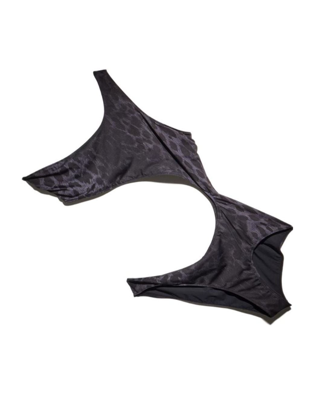 Gucci Black Printed Stretch Jersey Swimsuit