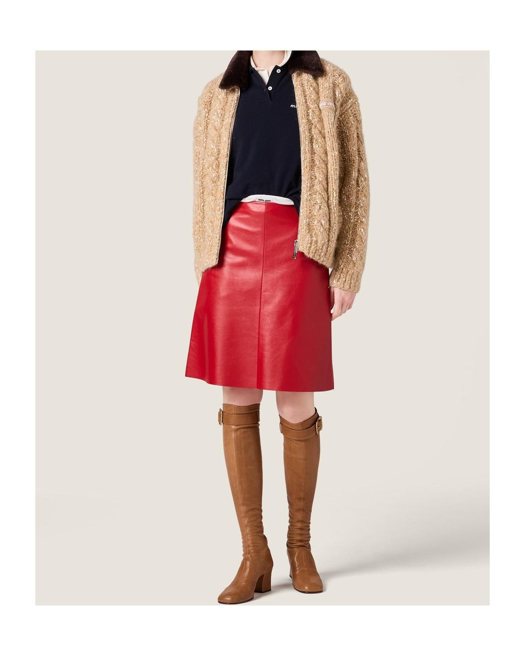 Miu Miu Natural Cashmere Cardigan