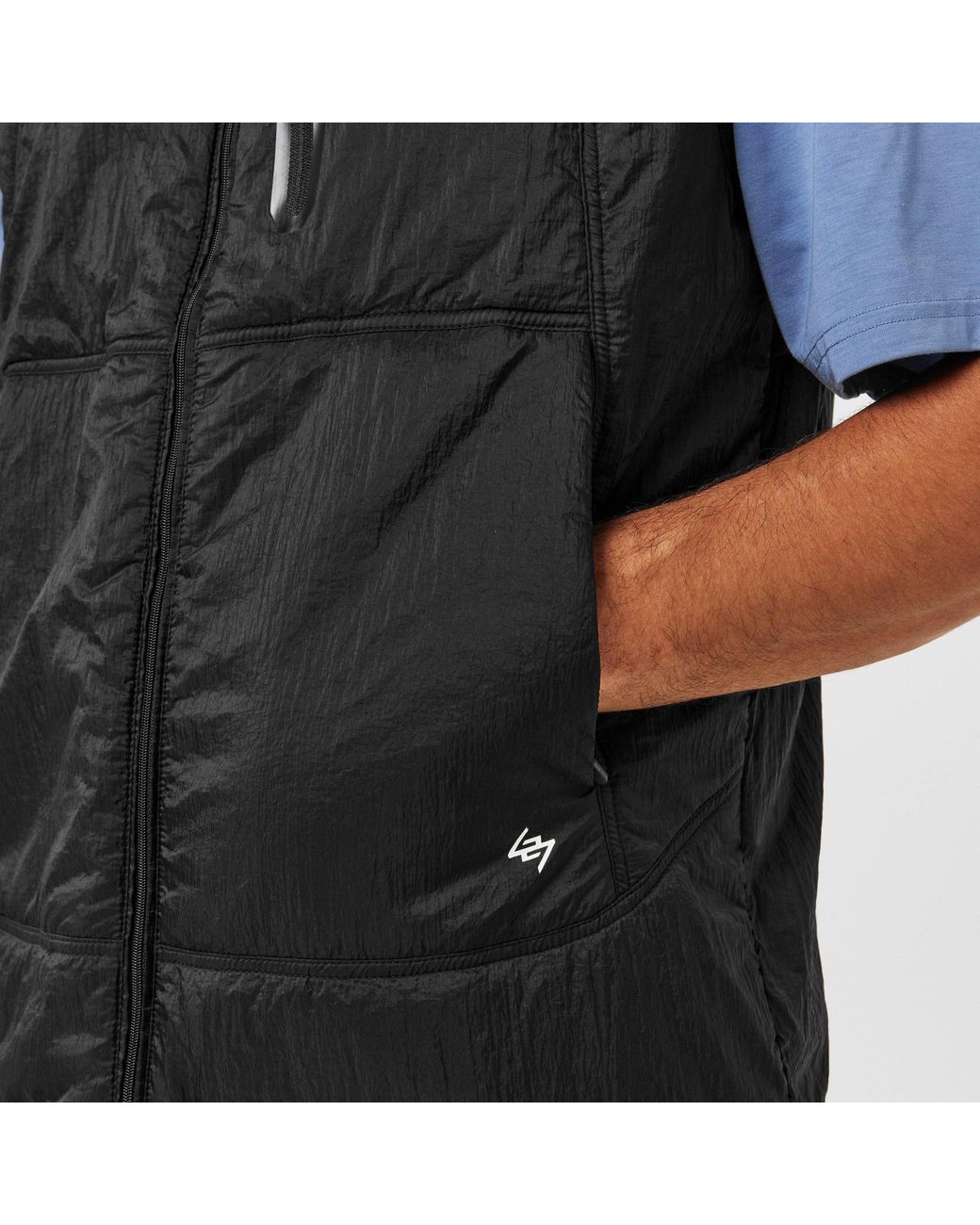 Represent Black Lightweight Padded Vest for men