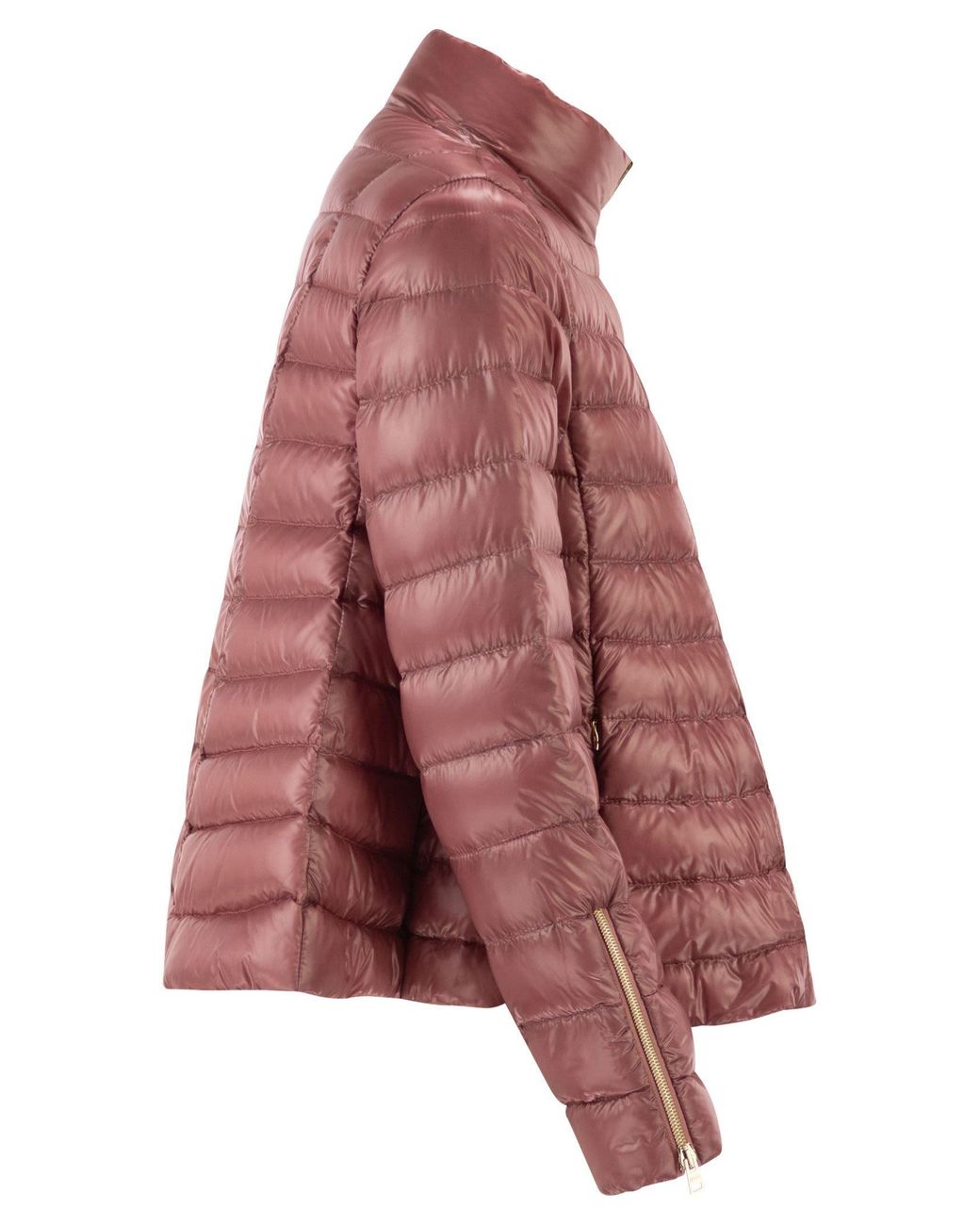 Herno Satin Quilted Flared Down Jacket