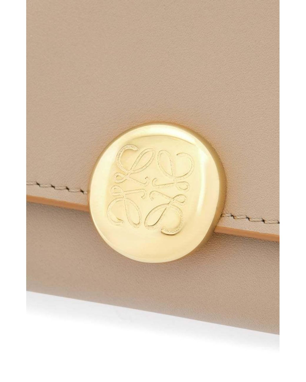Loewe Natural Logo Engraved Fold-Over Wallet